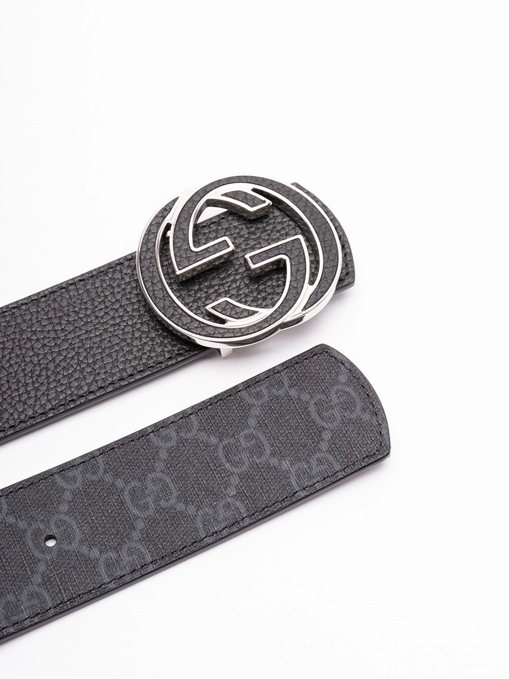 Gucci Reversible Belt With `Interlocking G` Buckle Size ONE SIZE - 2 Thumbnail