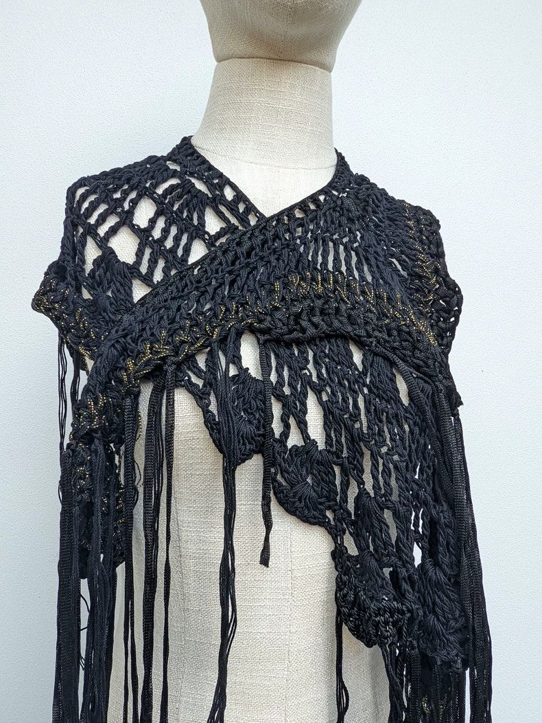 Ann Demeulemeester Ann Demeulemeester Fringe Cape Accessory-yf Size ONE SIZE - 5 Thumbnail