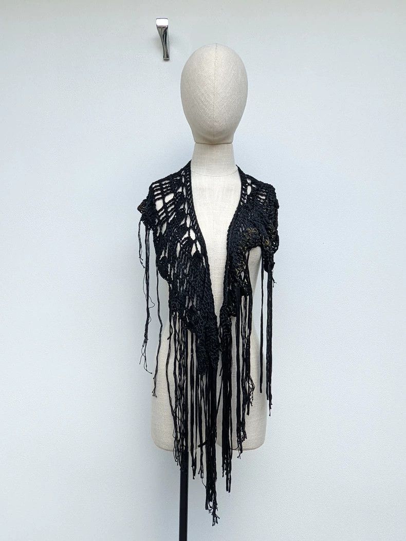 Ann Demeulemeester Ann Demeulemeester Fringe Cape Accessory-yf Size ONE SIZE - 2 Thumbnail