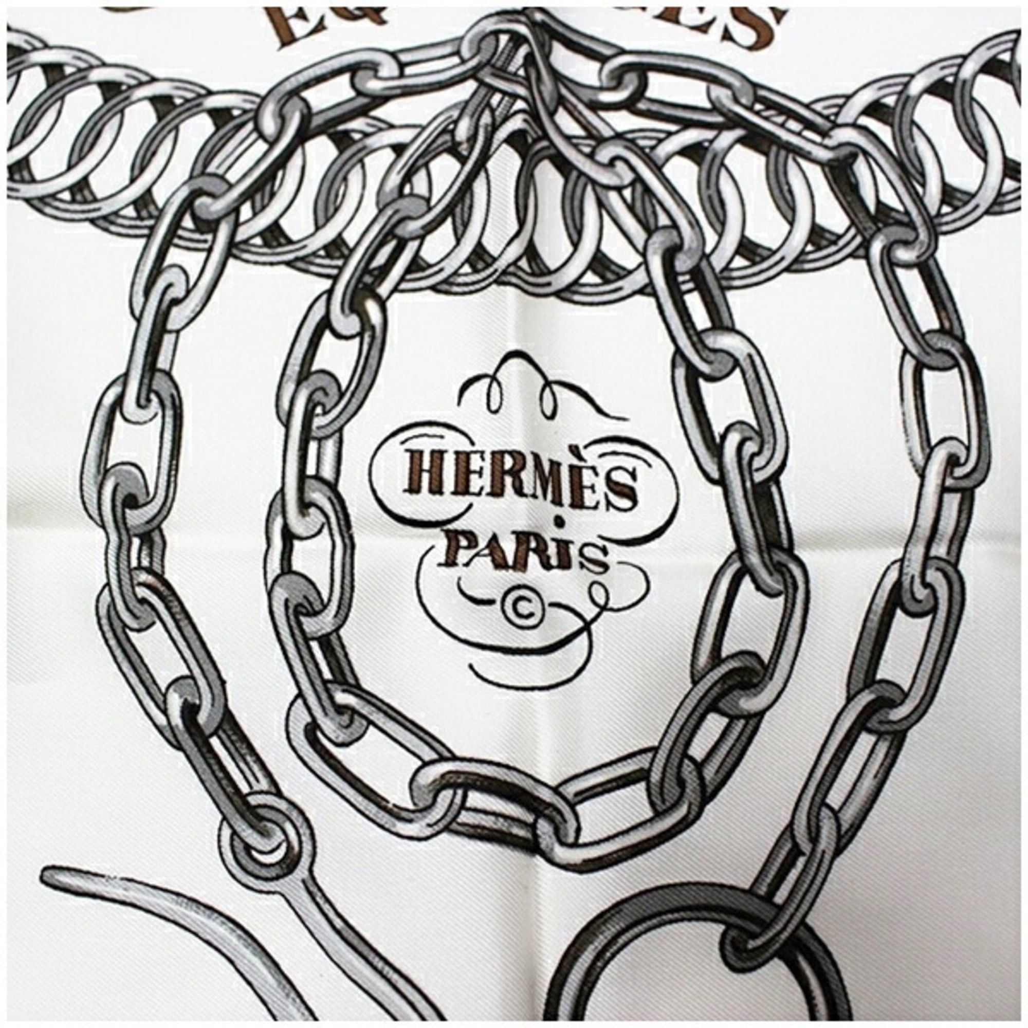 Hermes Hermes Silk Scarf Muffler Carré 90 EQUIPAGES Horse-Drawn Carriage HERMES Women's Size ONE SIZE - 6 Thumbnail