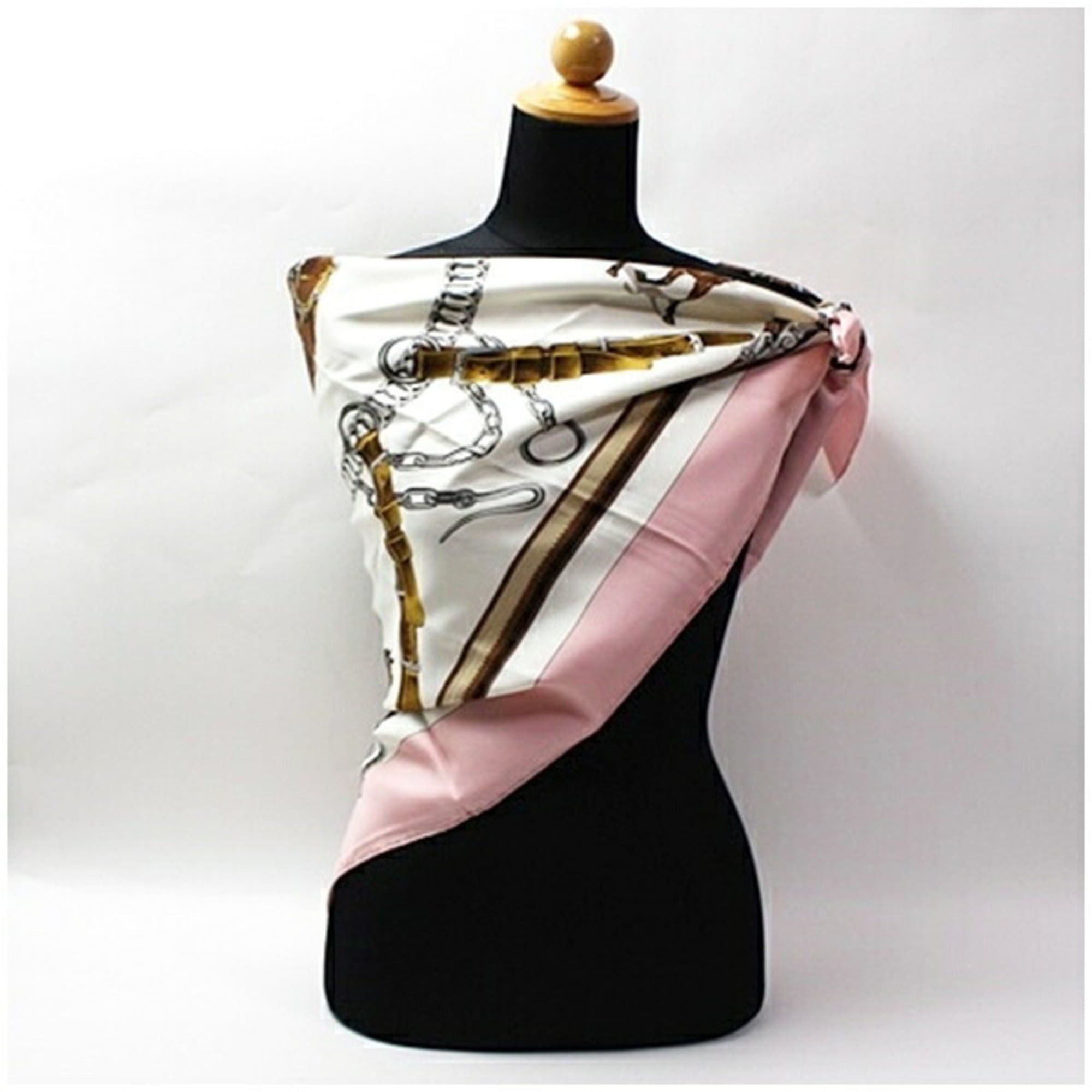 Hermes Hermes Silk Scarf Muffler Carré 90 EQUIPAGES Horse-Drawn Carriage HERMES Women's Size ONE SIZE - 3 Thumbnail