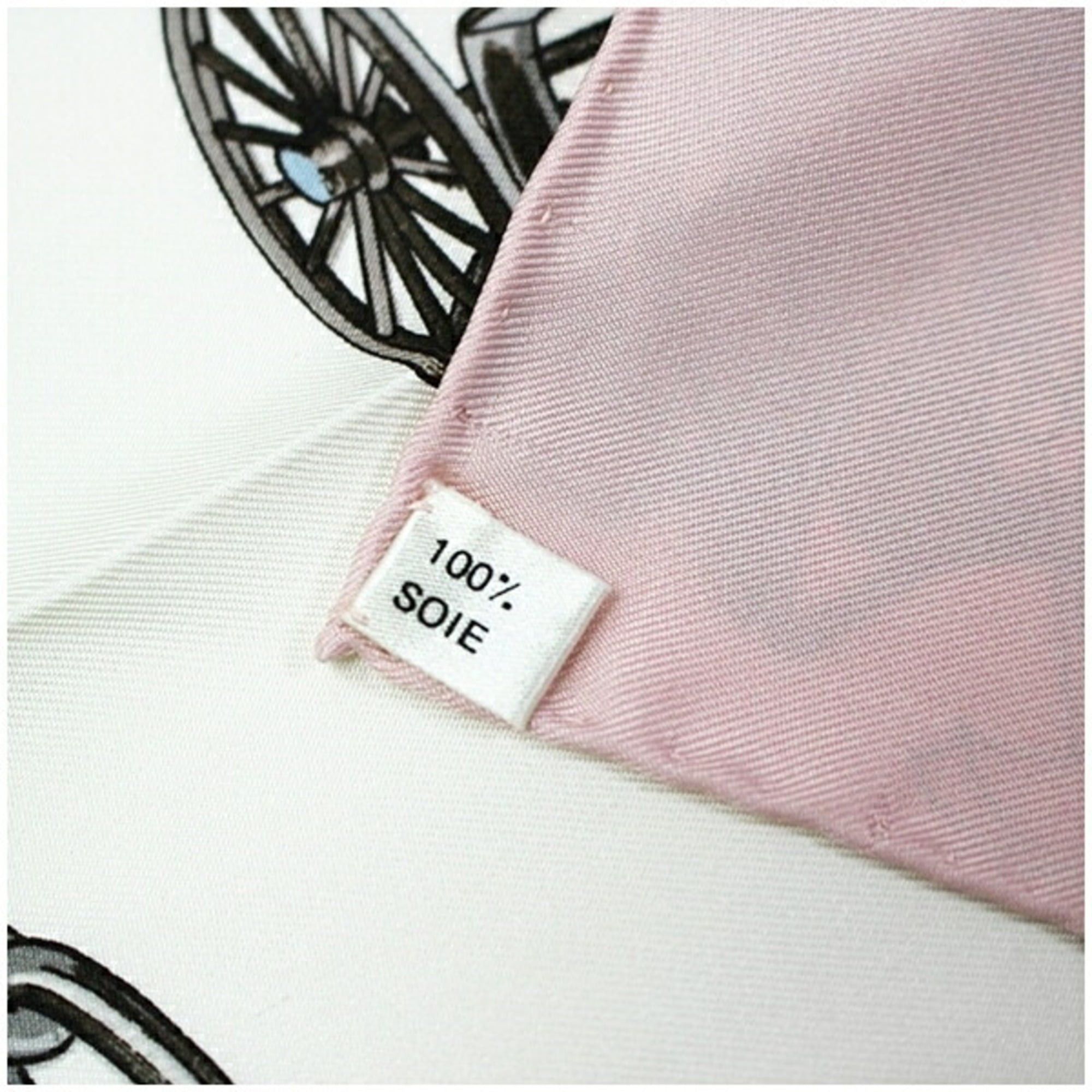 Hermes Hermes Silk Scarf Muffler Carré 90 EQUIPAGES Horse-Drawn Carriage HERMES Women's Size ONE SIZE - 5 Thumbnail