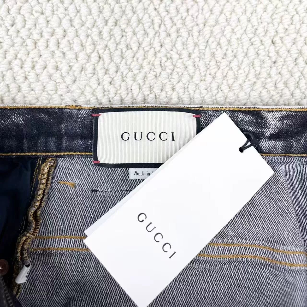 Gucci gucci distressed straight-leg denim pants unisex Size 28" / US 6 / IT 42 - 3 Thumbnail