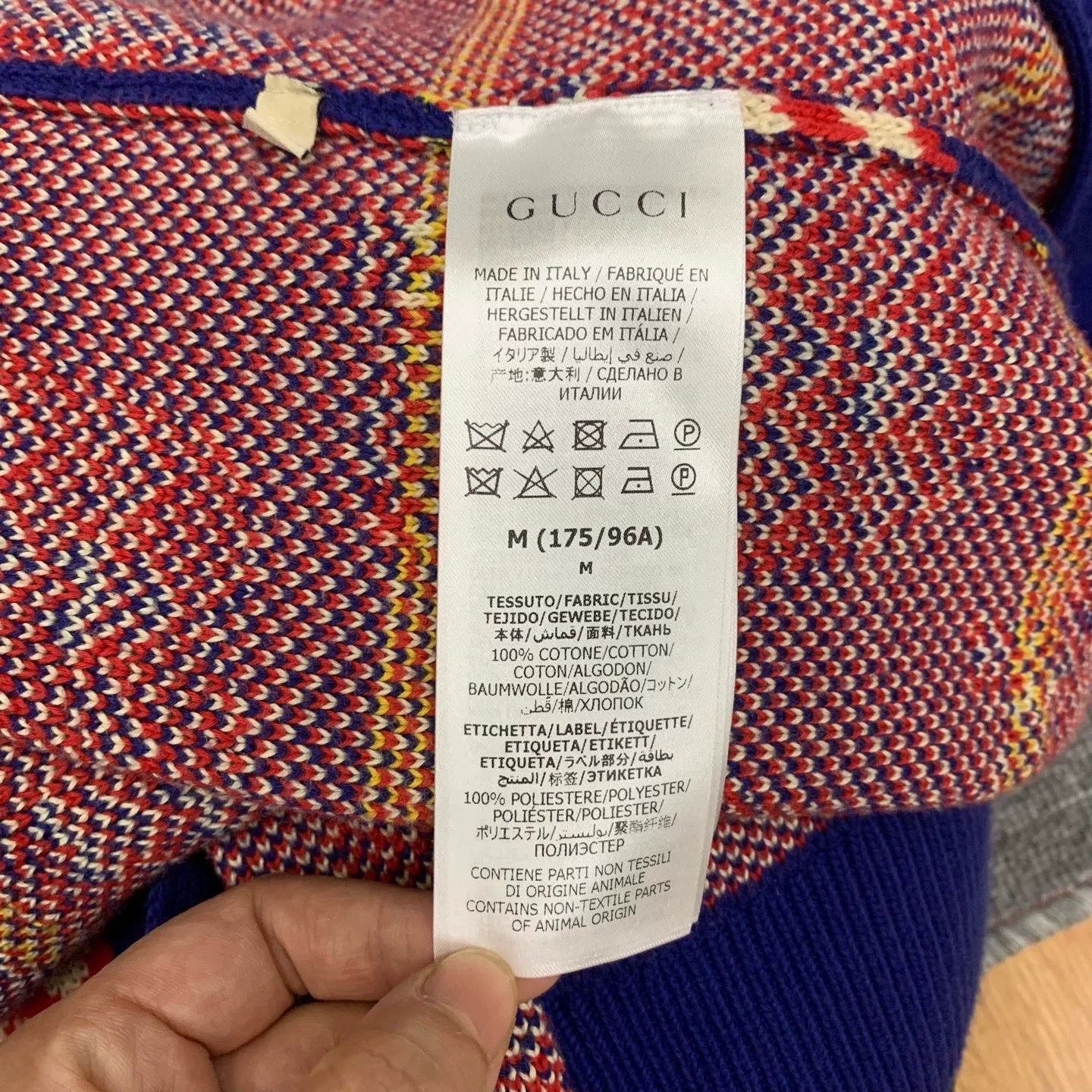Gucci blue apple knit cardigan by gucci Size M / US 6-8 / IT 42-44 - 7 Thumbnail