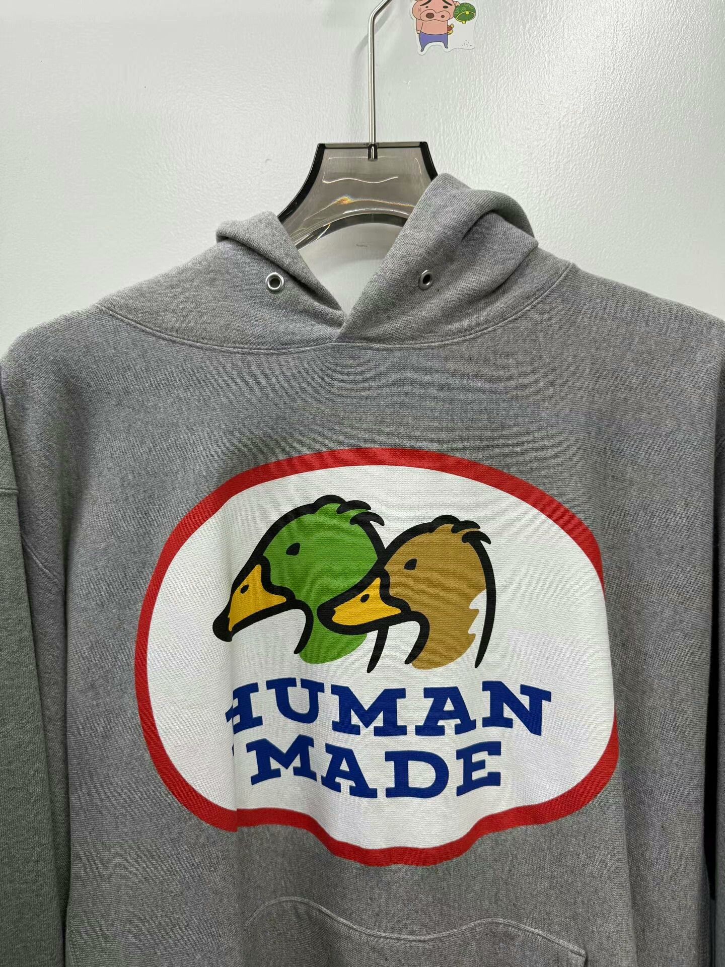 Anonymous Club humanmade grey hoodie with classic duck print Size US XXL / EU 58 / 5 - 2 Thumbnail