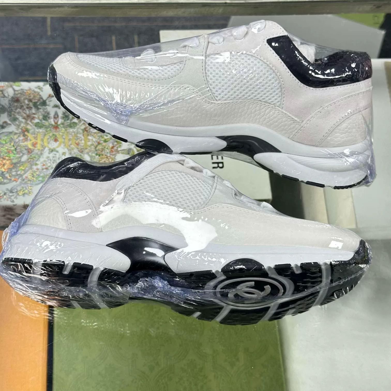 Chanel chanel black and white panda sneakers Size US 7.5 / IT 37.5 - 3 Thumbnail