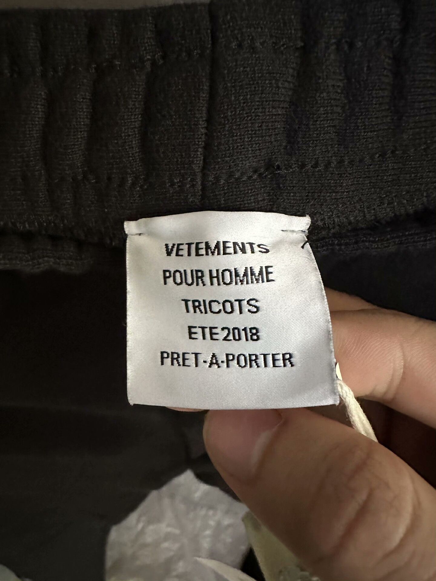 Vetements vetements black side label track pants size m Size US 30 / EU 46 - 3 Thumbnail