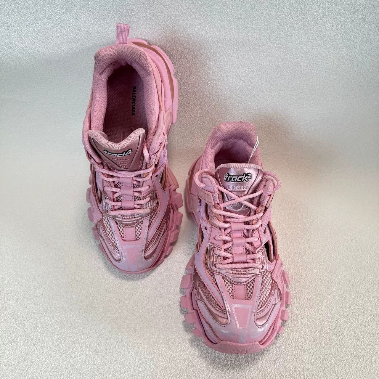 Balenciaga balenciaga track 2.0 pink low-top sneakers Size US 6.5 / IT 36.5 - 7 Thumbnail