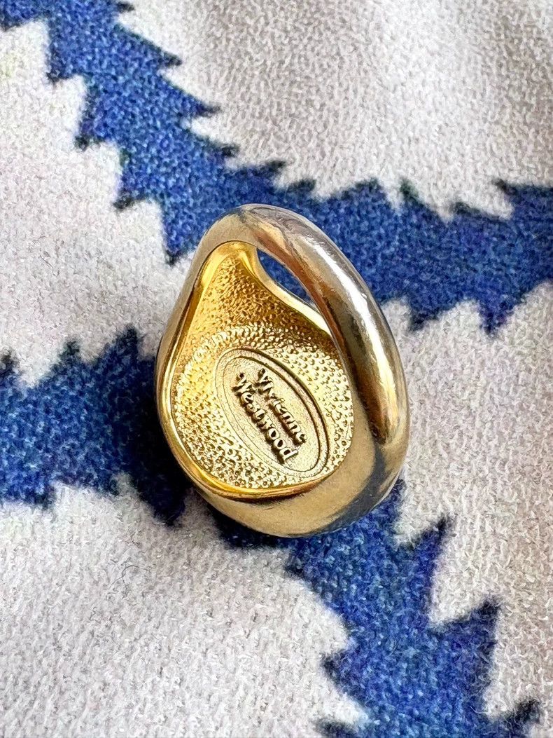 Vivienne Westwood Vivienne Westwood Red Enamel Ring Size ONE SIZE - 4 Thumbnail