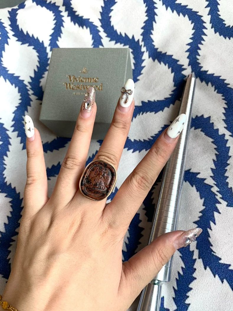 Vivienne Westwood Vivienne Westwood Vintage Wax Seal Saturn Ring Size ONE SIZE - 2 Thumbnail