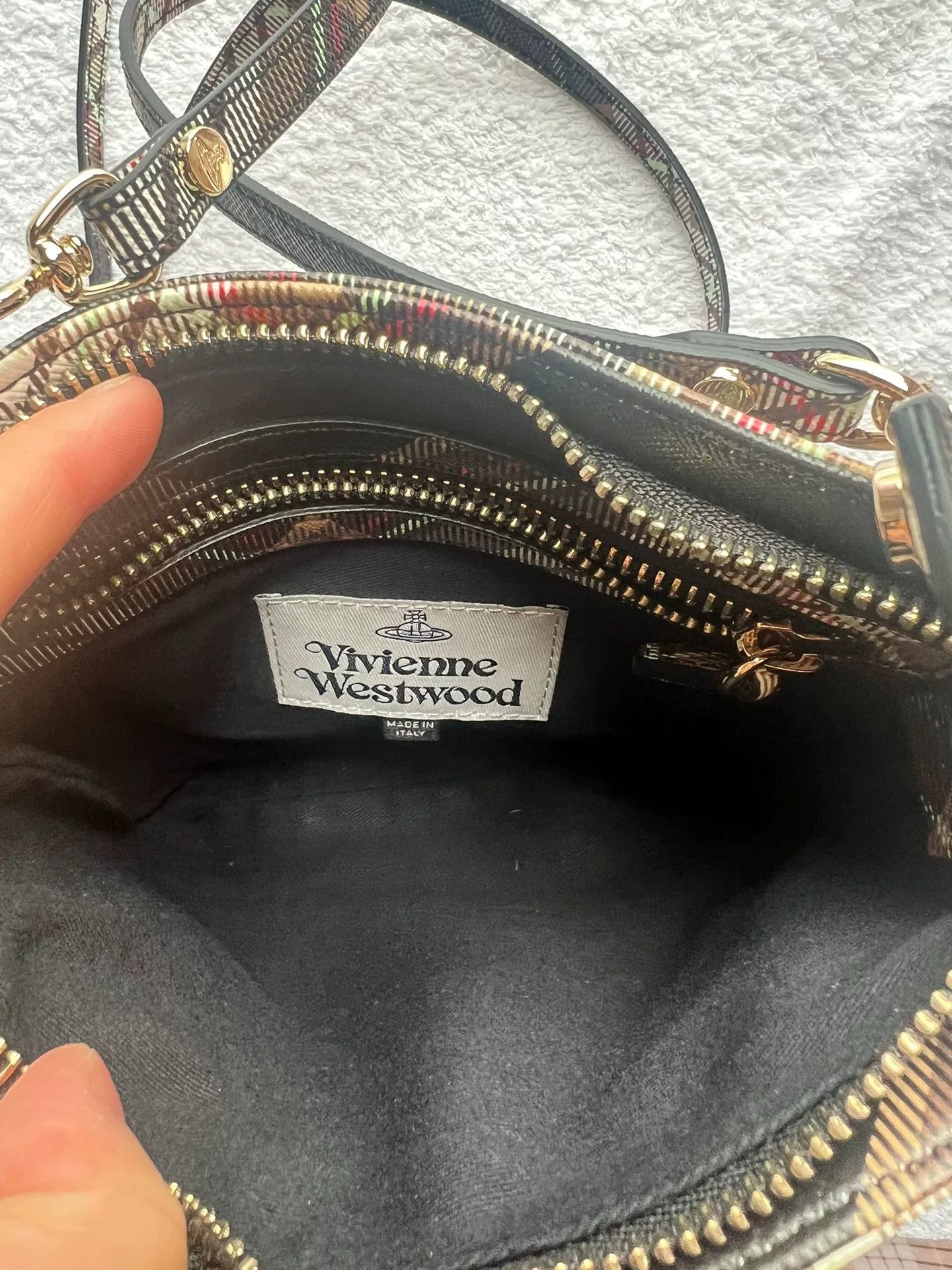 Vivienne Westwood Vivienne Westwood Saturn Plaid Crossbody Size ONE SIZE - 7 Thumbnail