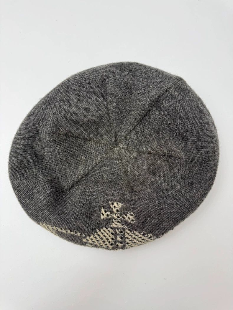 Vivienne Westwood Vivienne Westwood Gray Beret with Saturn Size ONE SIZE - 3 Thumbnail