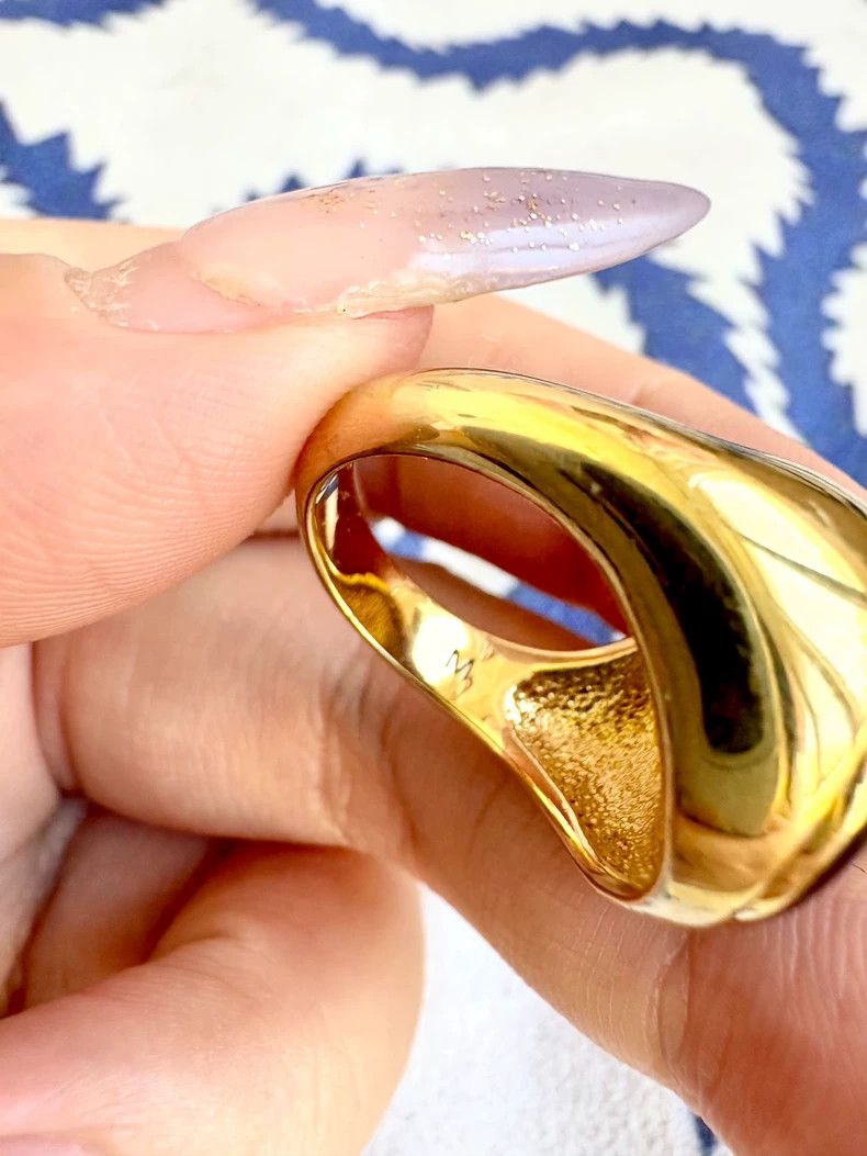 Vivienne Westwood Vivienne Westwood Black Enamel Saturn Ring Size ONE SIZE - 6 Thumbnail