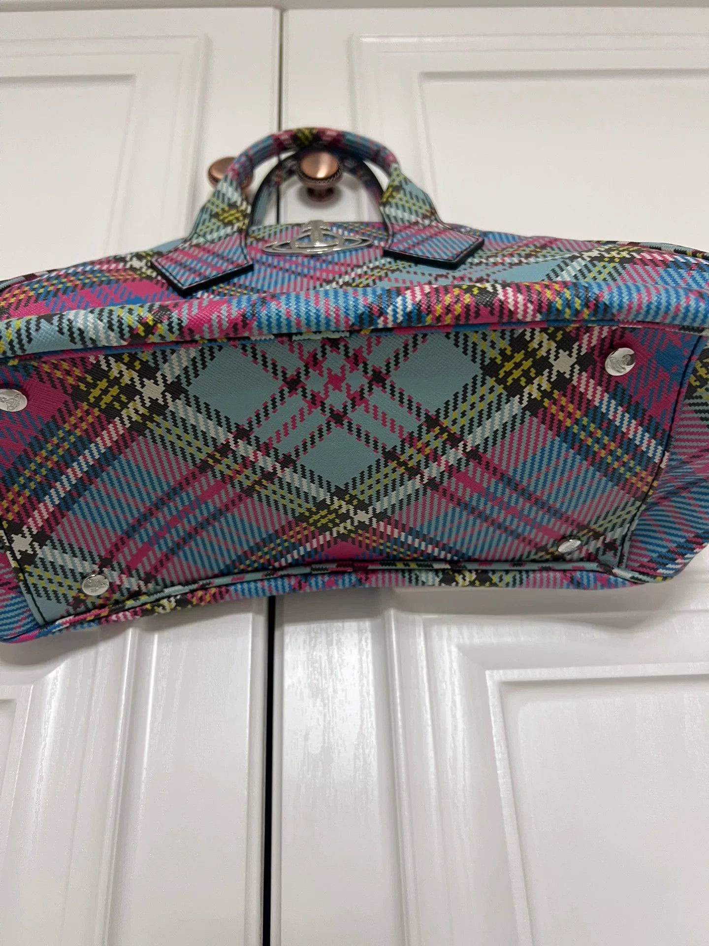 Vivienne Westwood Vivienne Westwood Plaid Tote Bag Medium Size ONE SIZE - 2 Thumbnail