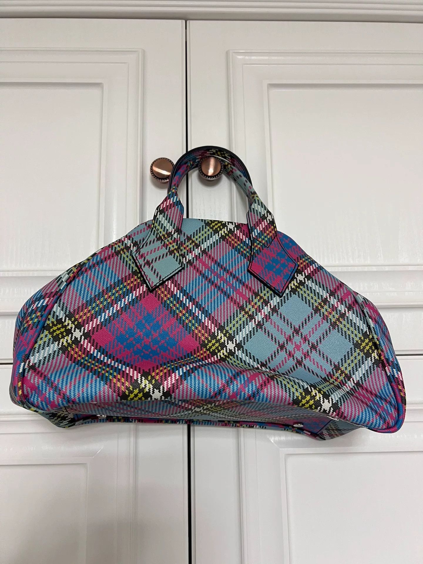 Vivienne Westwood Vivienne Westwood Plaid Tote Bag Medium Size ONE SIZE - 3 Thumbnail