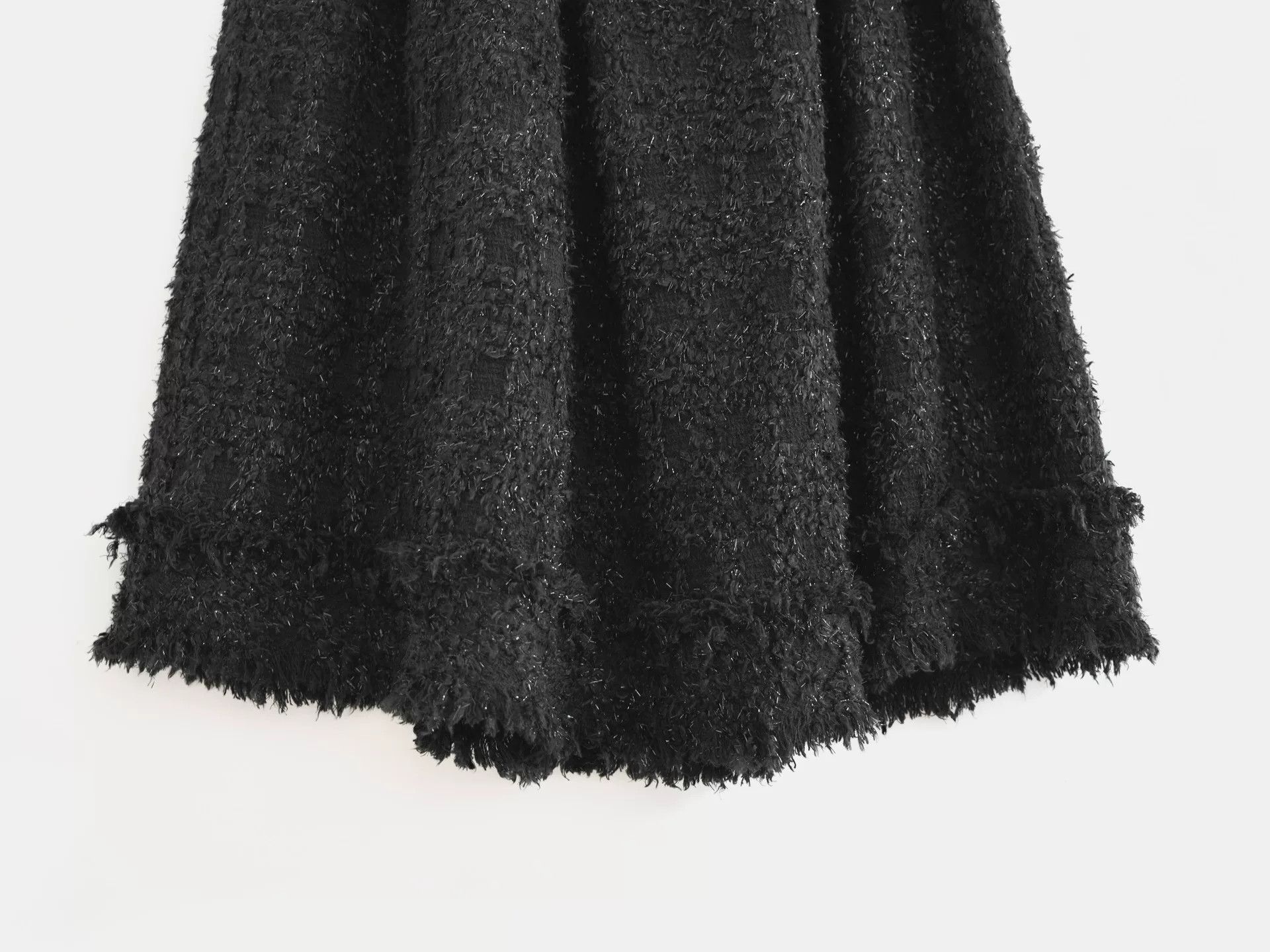 Junya Watanabe shiny fringed tweed half skirt Size 28" / US 6 / IT 42 - 4 Thumbnail