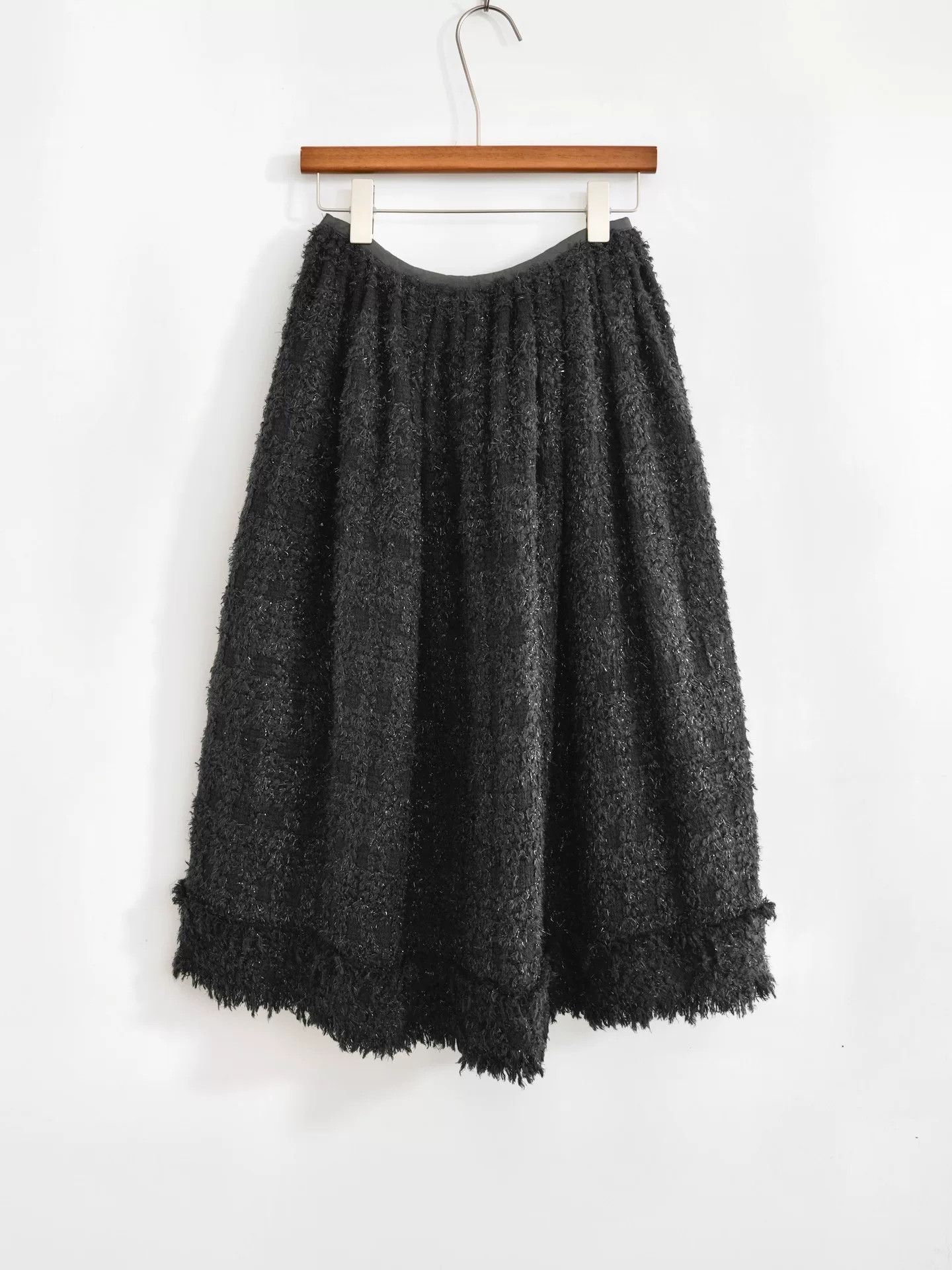 Junya Watanabe shiny fringed tweed half skirt Size 28" / US 6 / IT 42 - 2 Thumbnail