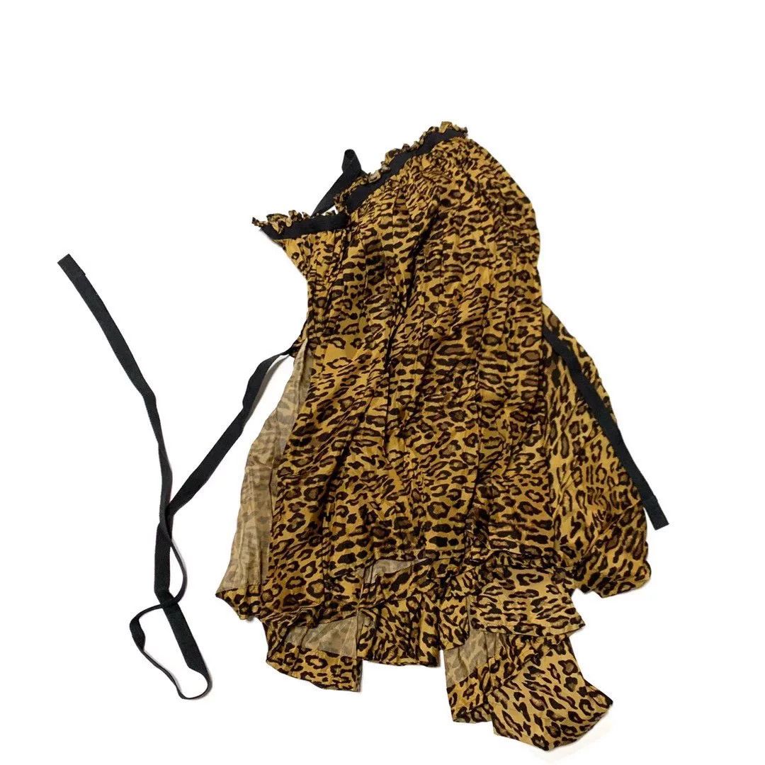 Junya Watanabe junya watanabe leopard print wrap skirt Size 26" / US 2 / IT 38 - 2 Thumbnail