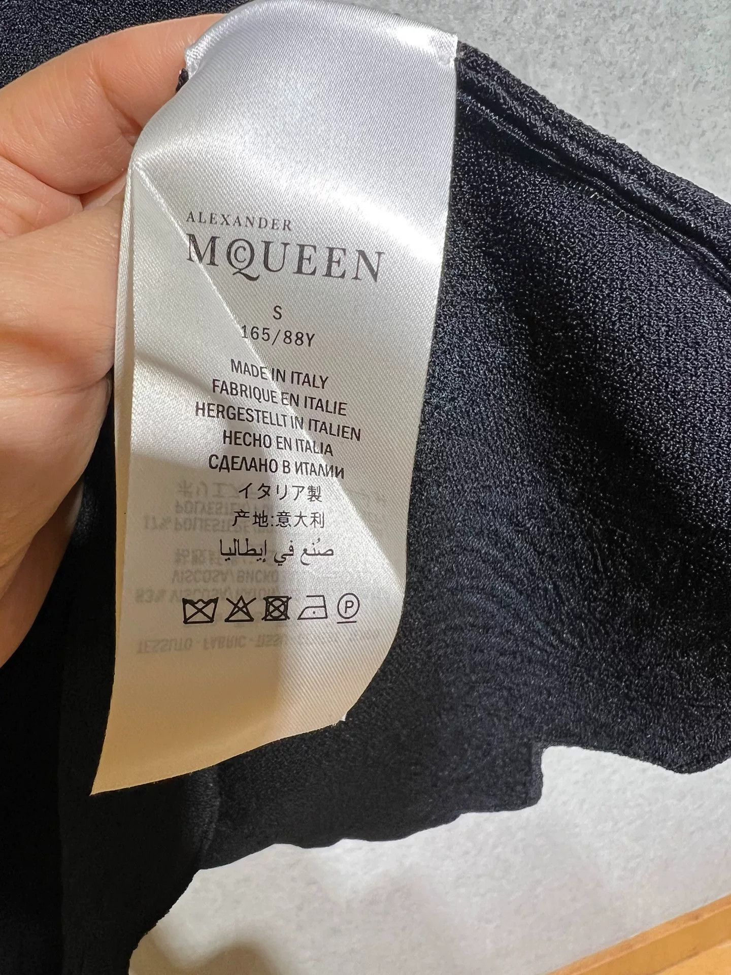 Alexander McQueen Black Mini Dress