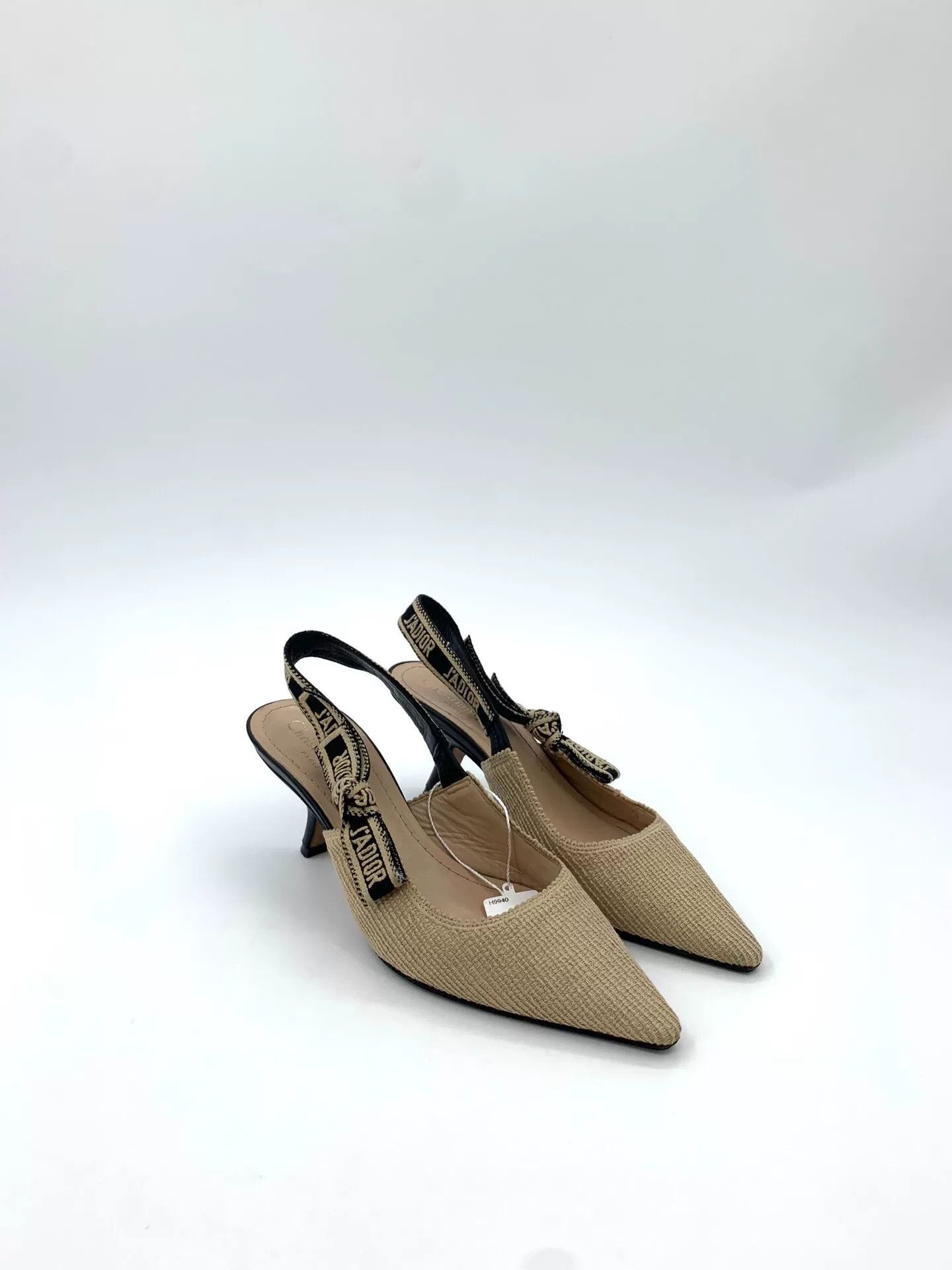 Dior Dior Brown Embroidered Strap Heel Sandals Size US 6 / IT 36 - 2 Thumbnail