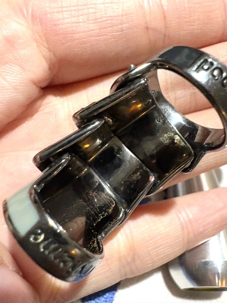 Vivienne Westwood Vivienne Westwood Gray Gradient Armor Ring Size ONE SIZE - 6 Thumbnail