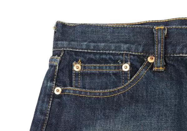 Junya Watanabe black vintage denim skirt with ruffles Size 26" / US 2 / IT 38 - 5 Thumbnail