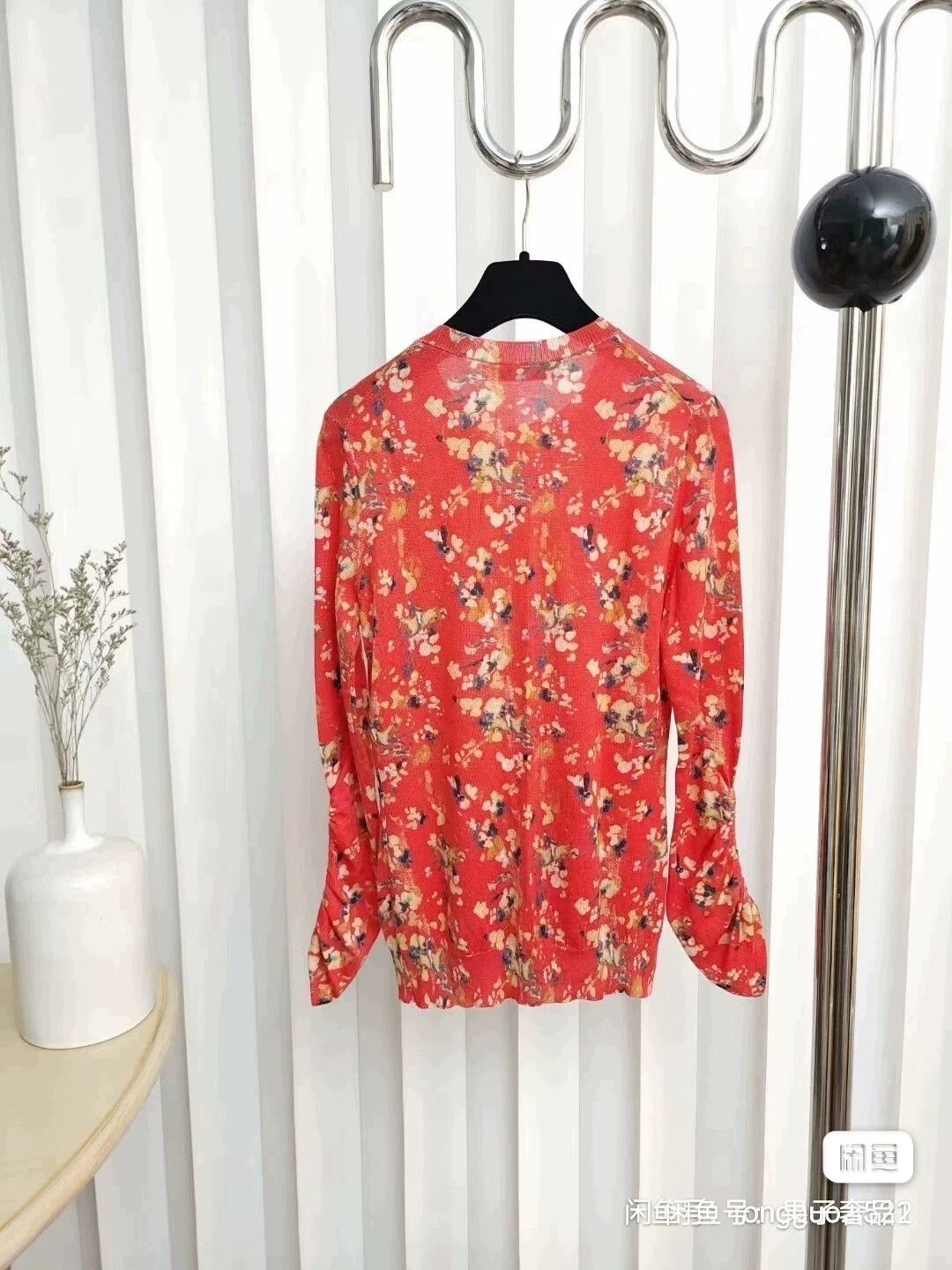 Dior dior floral knit sweater with drawstring cuffs Size M / US 6-8 / IT 42-44 - 2 Thumbnail