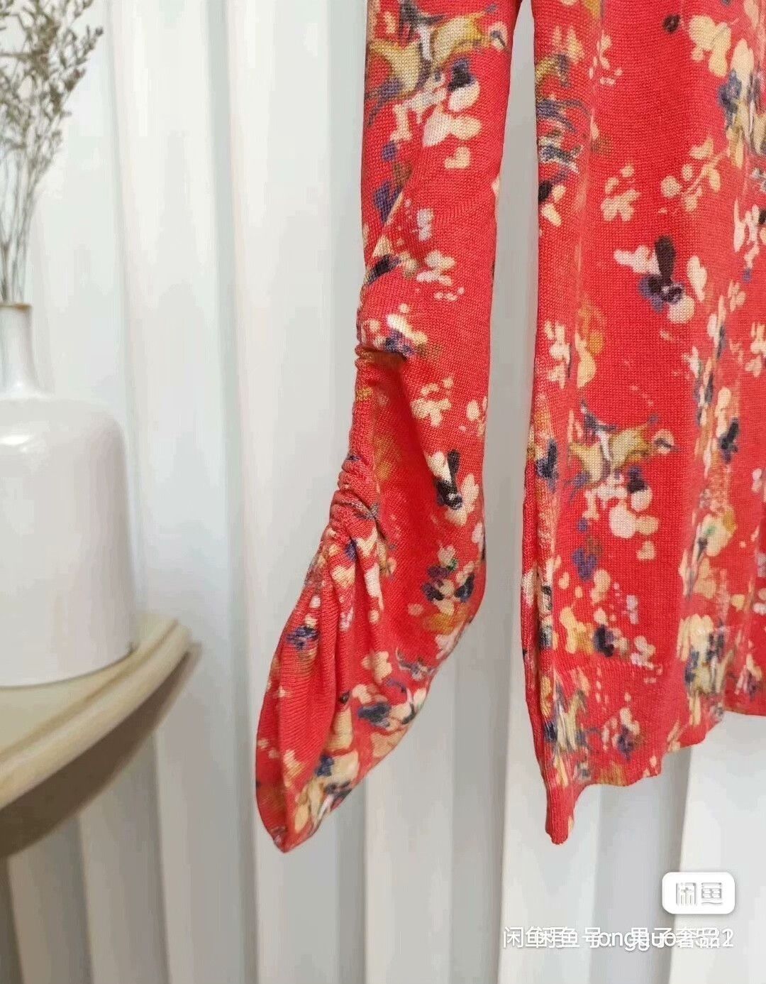 Dior dior floral knit sweater with drawstring cuffs Size M / US 6-8 / IT 42-44 - 3 Thumbnail