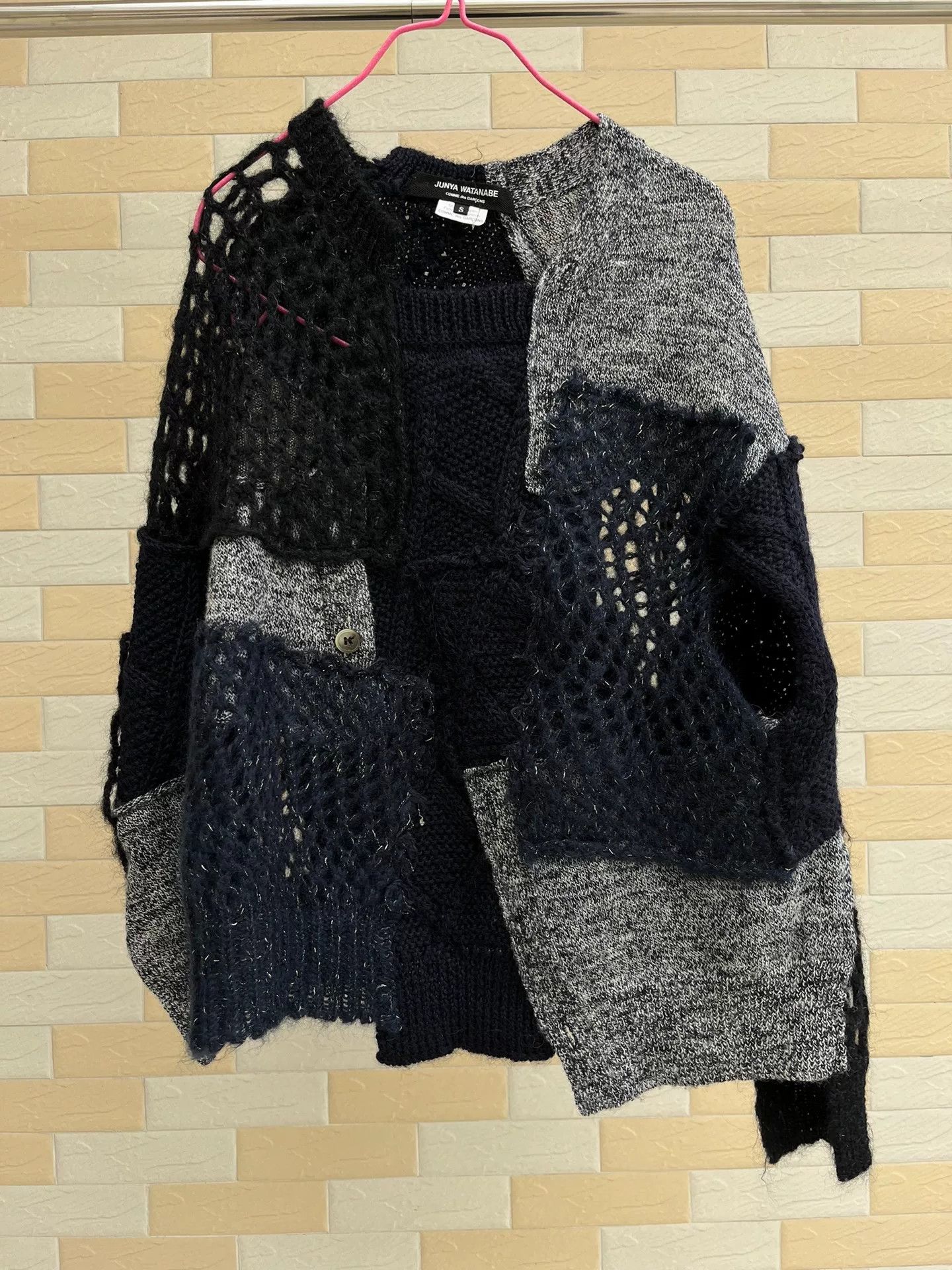 Junya Watanabe junya watanabe knitted sweater shawl Size US M / EU 48-50 / 2 - 6 Thumbnail