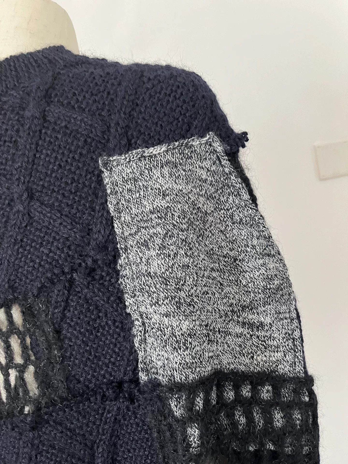 Junya Watanabe junya watanabe knitted sweater shawl Size US M / EU 48-50 / 2 - 5 Thumbnail