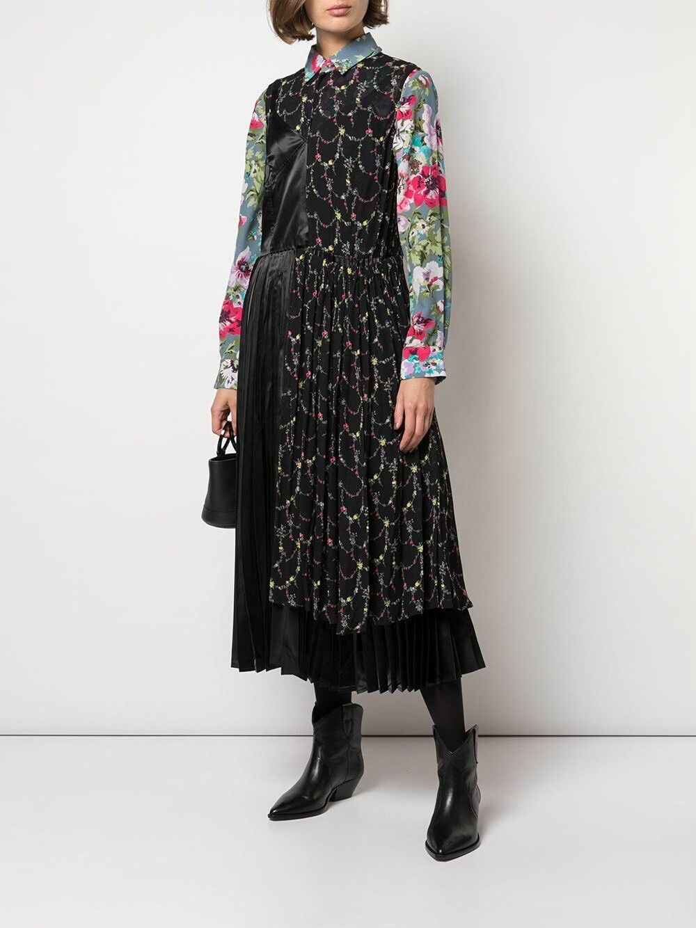 Junya Watanabe junya watanabe floral pleated dress Size M / US 6-8 / IT 42-44 - 2 Thumbnail