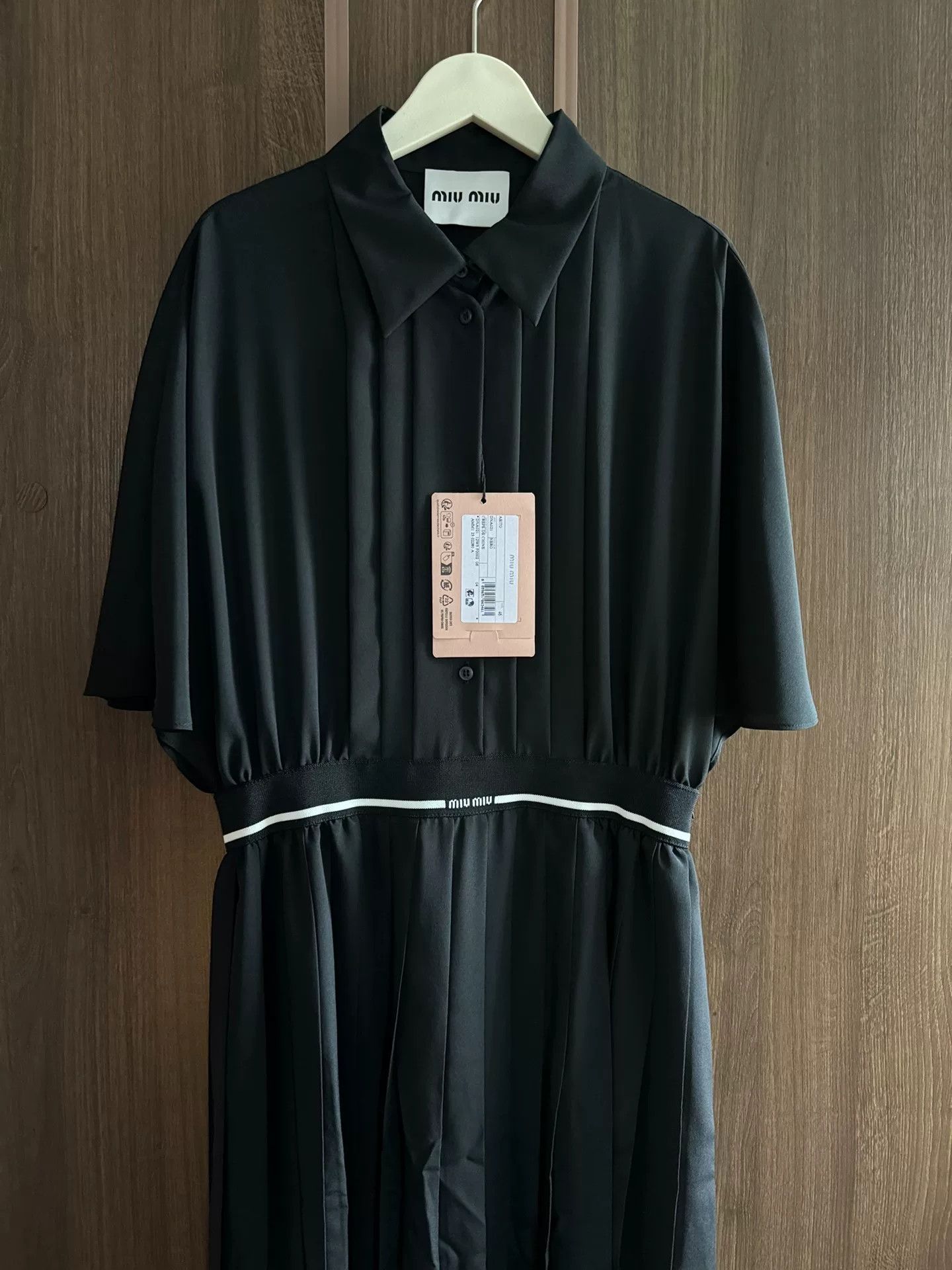 MiuMiu Short Sleeve Shirt Dress 2025