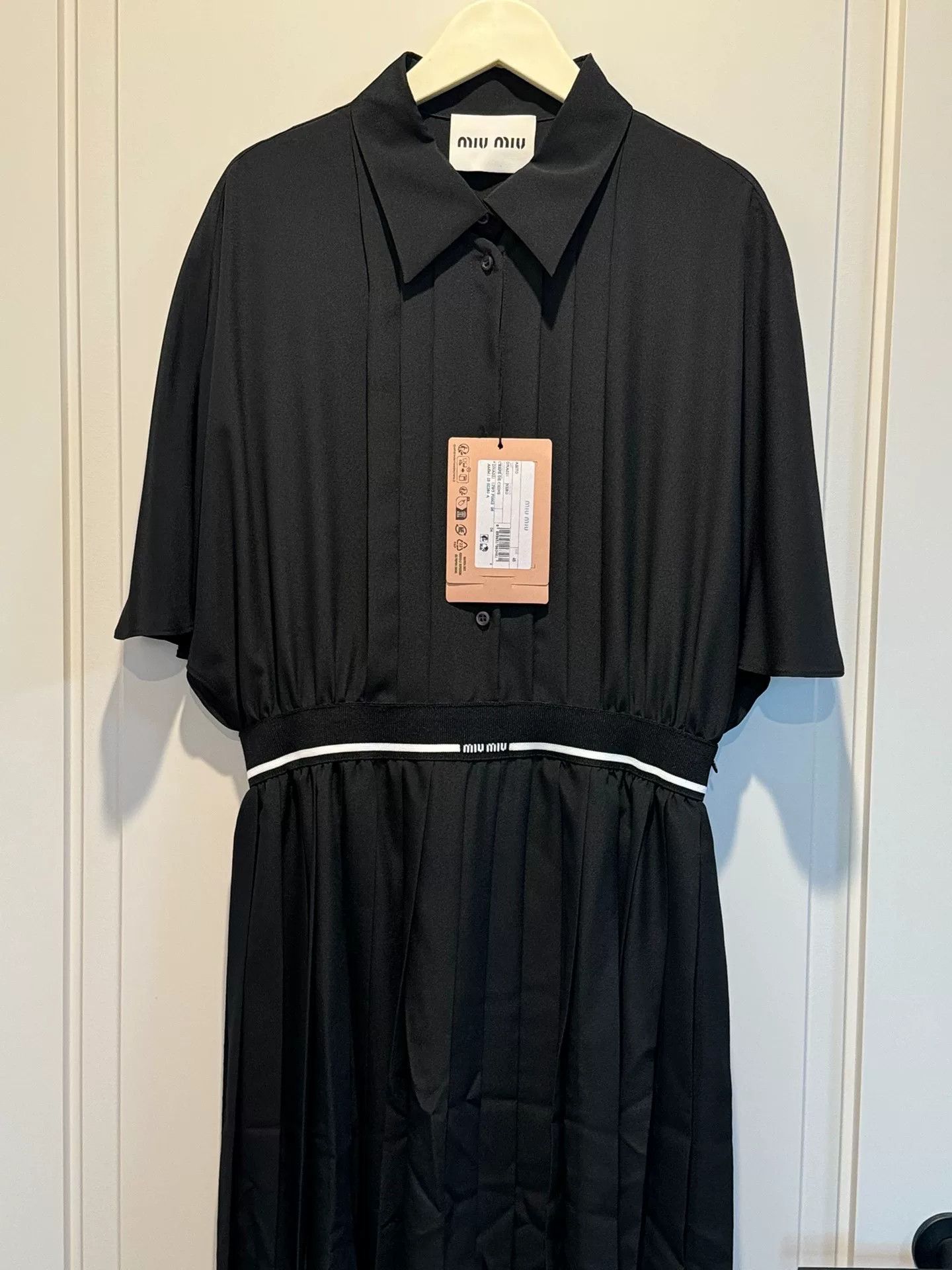 MiuMiu Short Sleeve Shirt Dress 2025