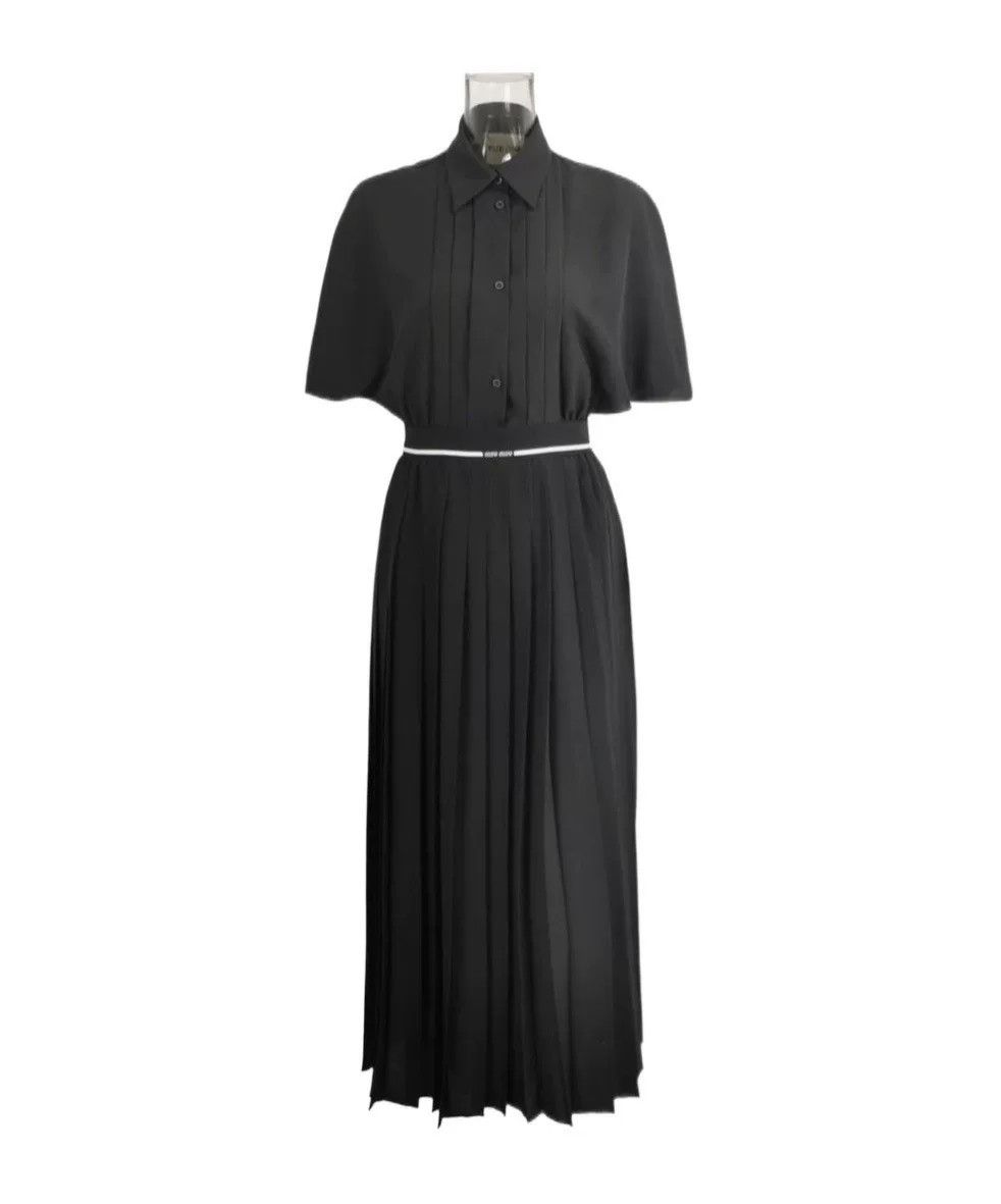 MiuMiu Short Sleeve Shirt Dress 2025