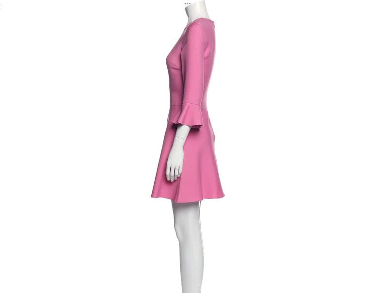 Valentino Valentino Pink Wool Silk Dress Size M / US 6-8 / IT 42-44 - 2 Thumbnail