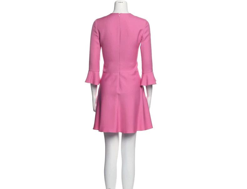 Valentino Valentino Pink Wool Silk Dress Size M / US 6-8 / IT 42-44 - 3 Thumbnail