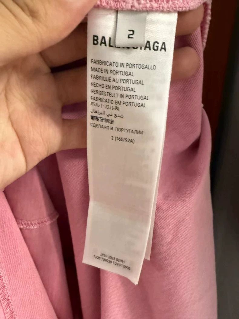 Balenciaga Balenciaga Pink Eiffel Tower Short Sleeve Size S / US 4 / IT 40 - 4 Thumbnail