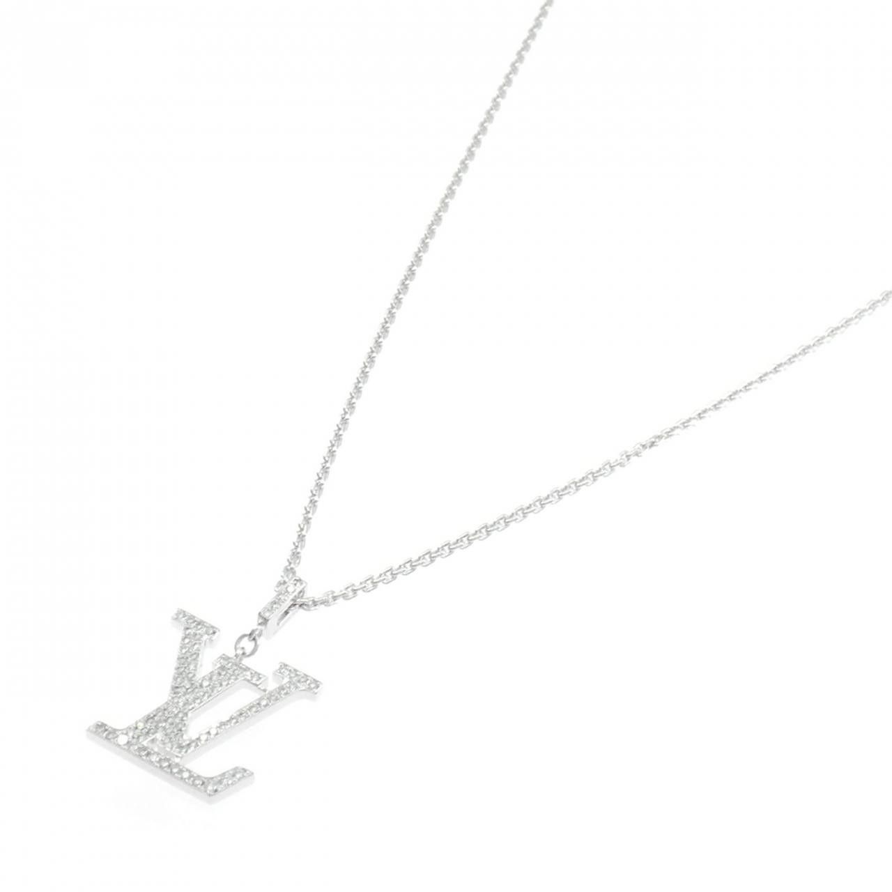 Louis Vuitton Louis Vuitton Louis Vuitton Pendant LV GM Au750 Necklace Metal Necklace Q93670 DUTY FREE for USA Size ONE SIZE - 2 Thumbnail