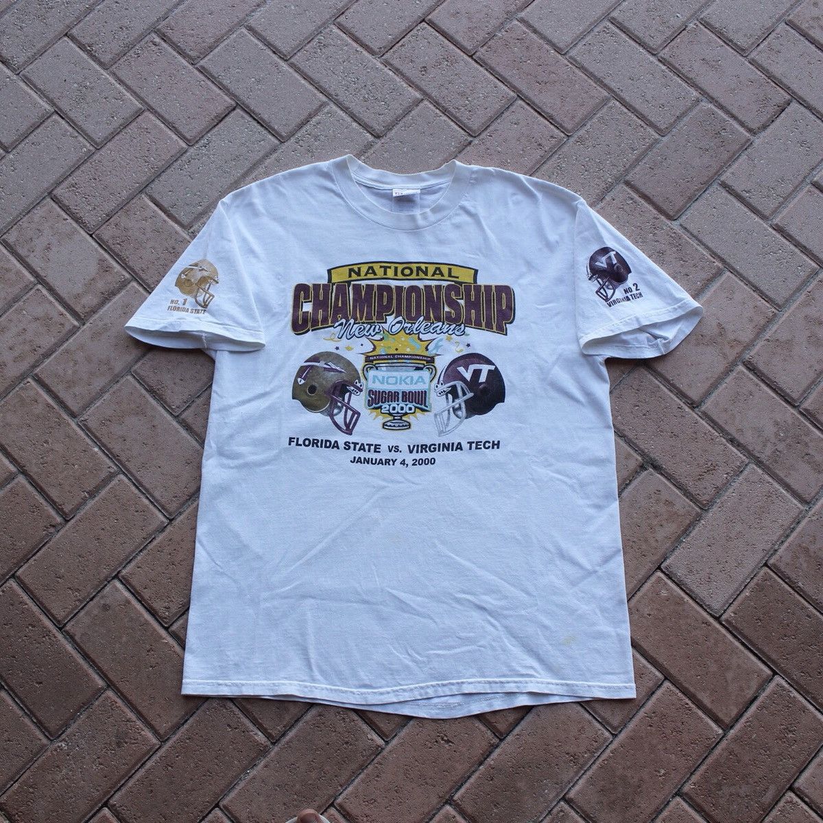2000 Nokia Sugar Bowl Florida State vs Virginia Tech T-Shirt
