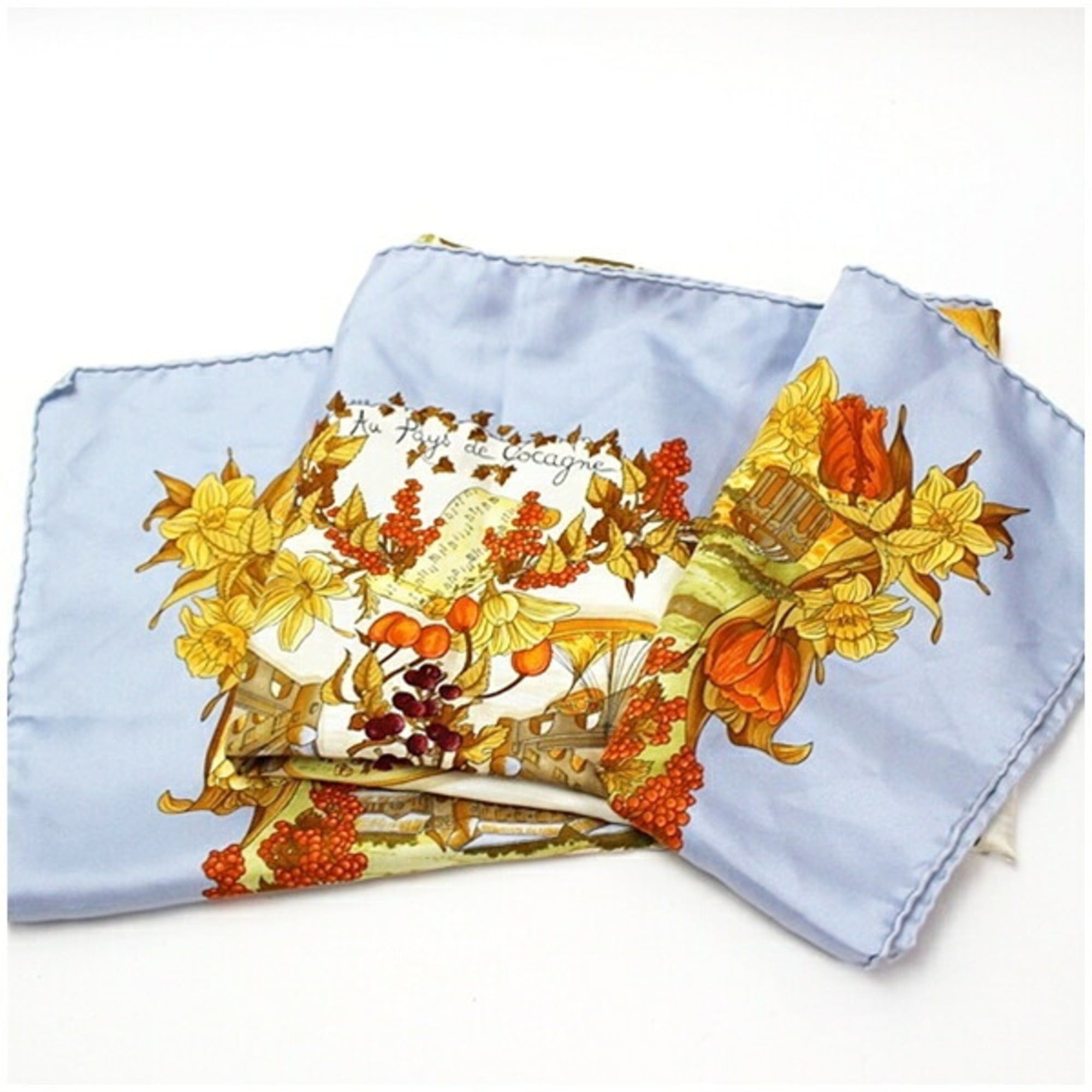 Hermes Hermes Scarf/Muffler Carré 90 "Au Pays de Cocagne" (In Paradise) for Women Size ONE SIZE - 7 Thumbnail