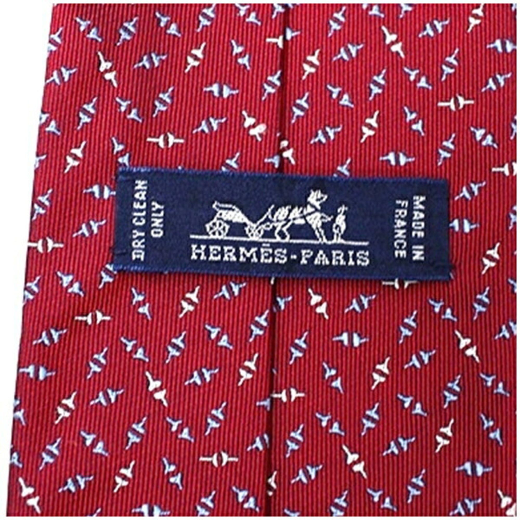 Hermes Hermes silk tie, slim fit, unused, for men Size ONE SIZE - 5 Thumbnail