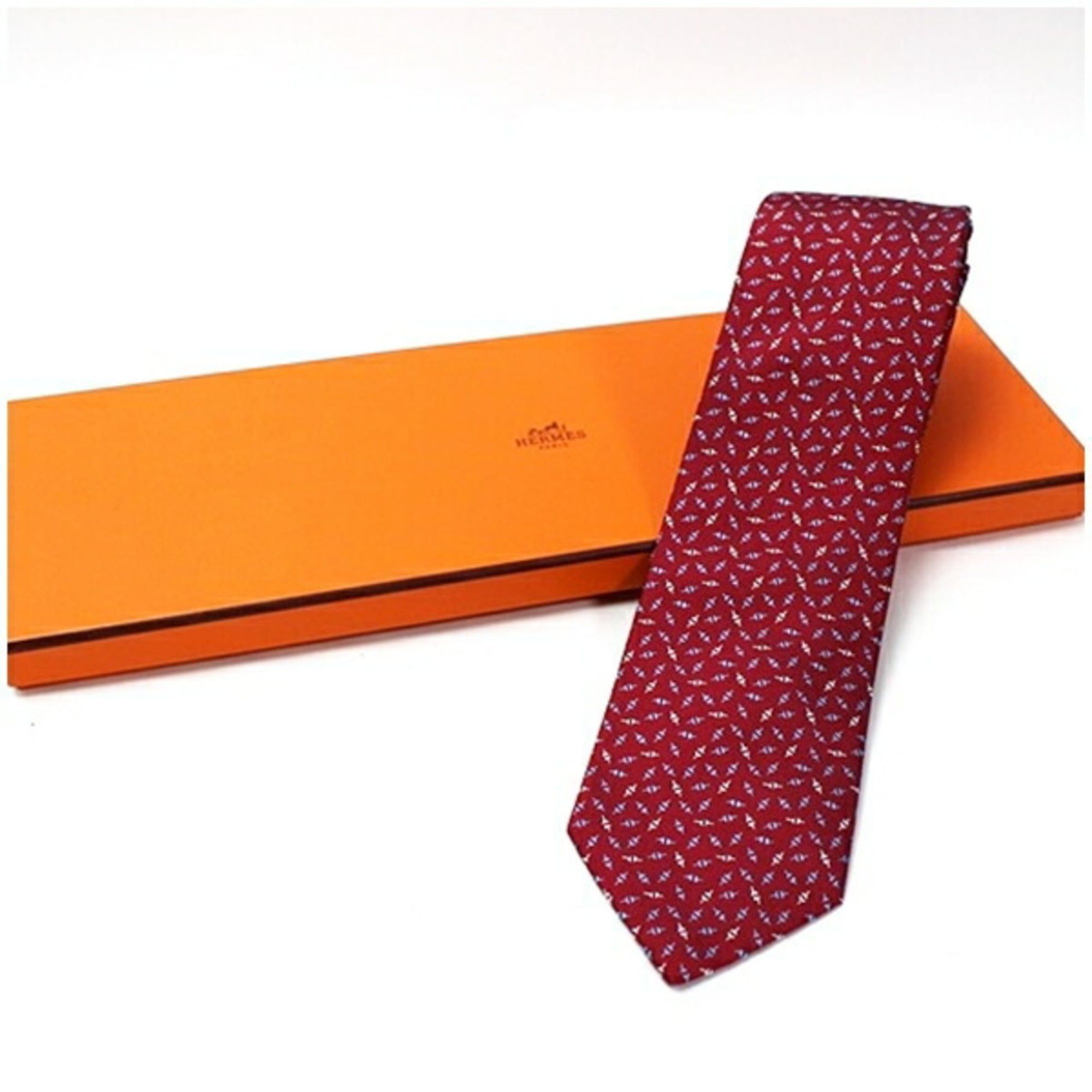 Hermes Hermes silk tie, slim fit, unused, for men Size ONE SIZE - 2 Thumbnail