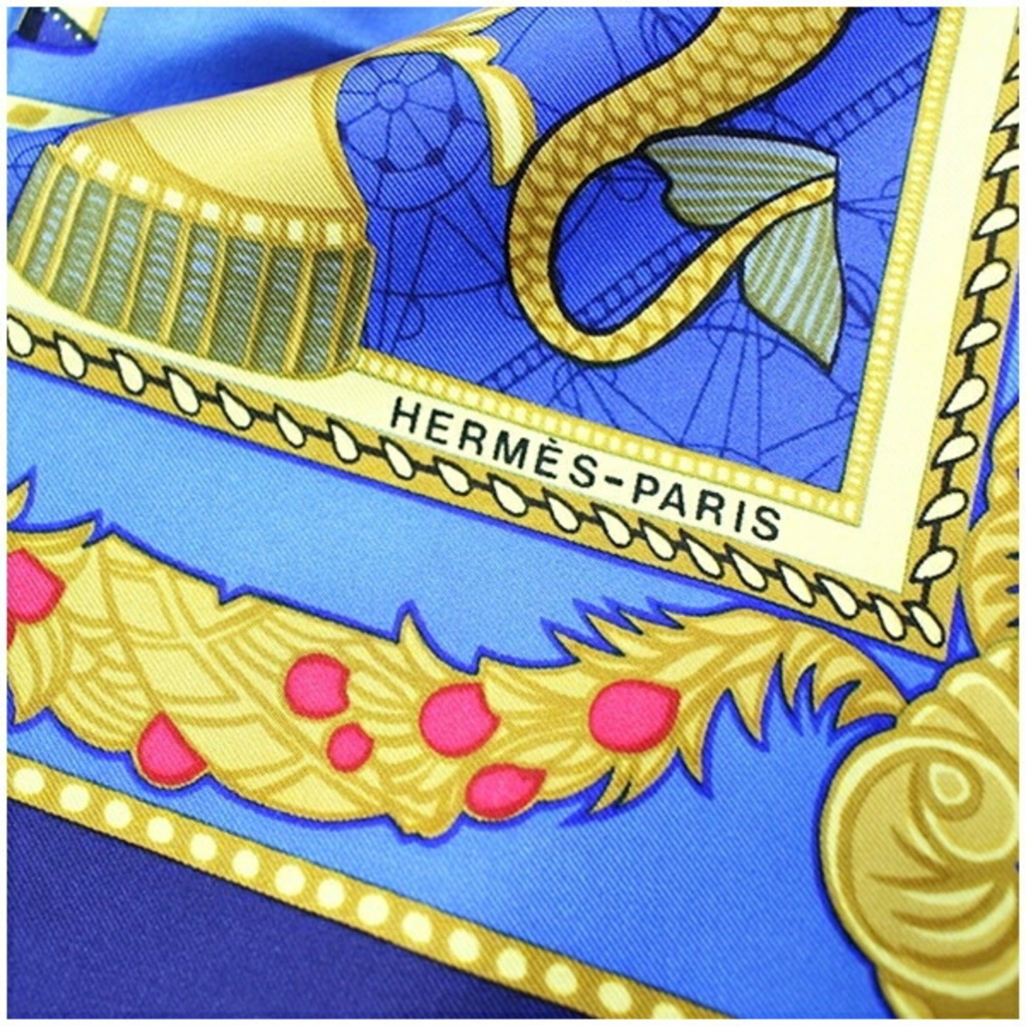 Hermes Hermès Carré 90 Scarf, Les Bissome de Venise, Venice Boat Festival, HERMES Women's Size ONE SIZE - 5 Thumbnail