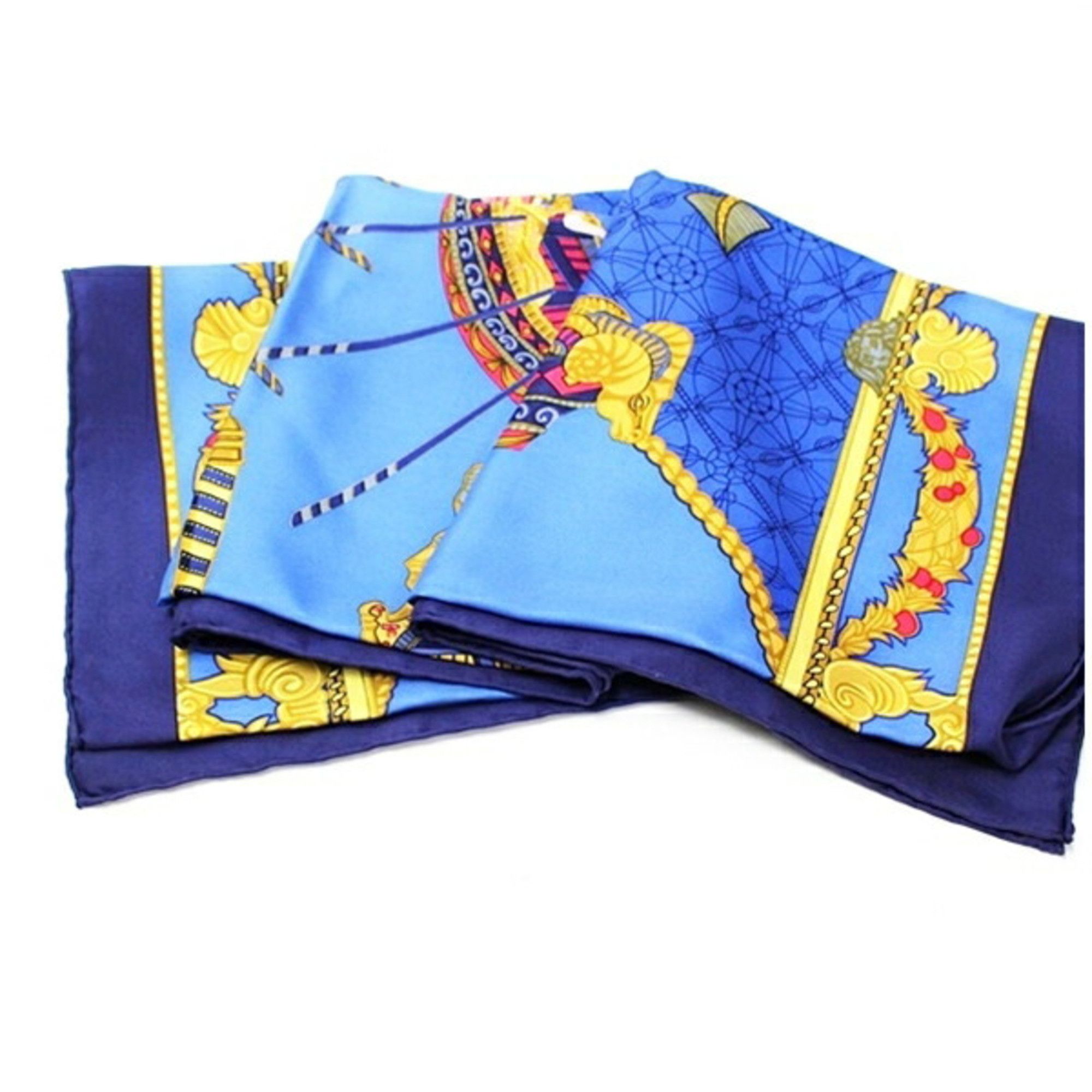 Hermes Hermès Carré 90 Scarf, Les Bissome de Venise, Venice Boat Festival, HERMES Women's Size ONE SIZE - 7 Thumbnail