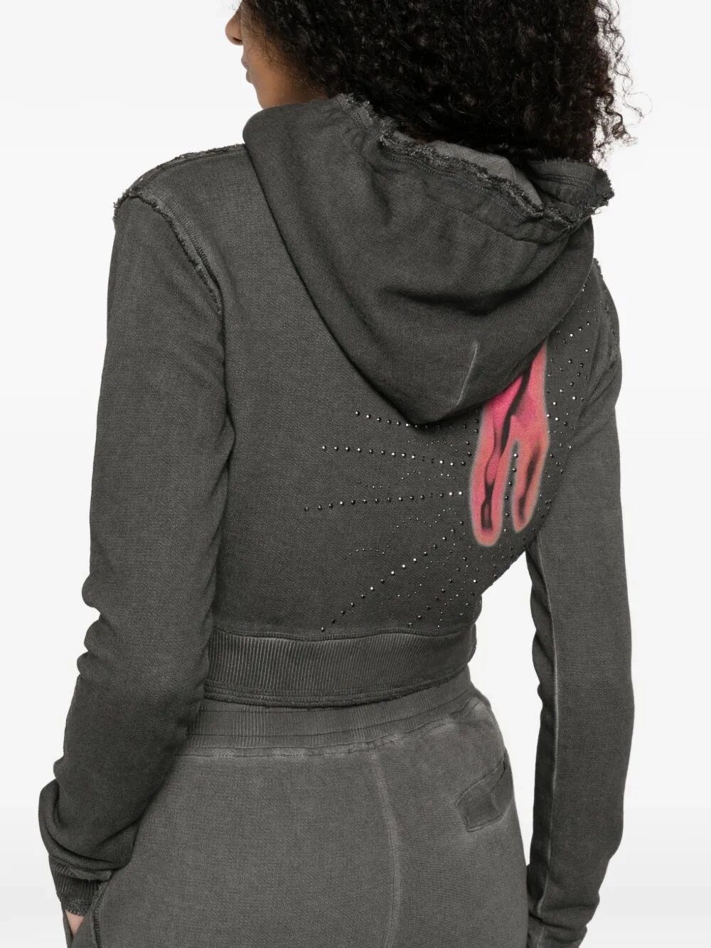 Diesel `F-Slimmy-Hood-S3` Hooded Sweater Size M / US 6-8 / IT 42-44 - 4 Thumbnail