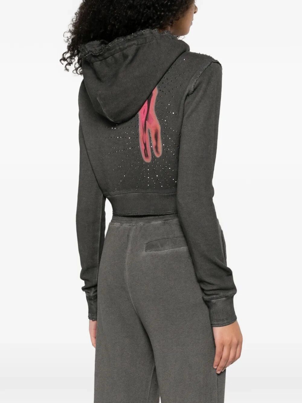 Diesel `F-Slimmy-Hood-S3` Hooded Sweater Size M / US 6-8 / IT 42-44 - 3 Thumbnail