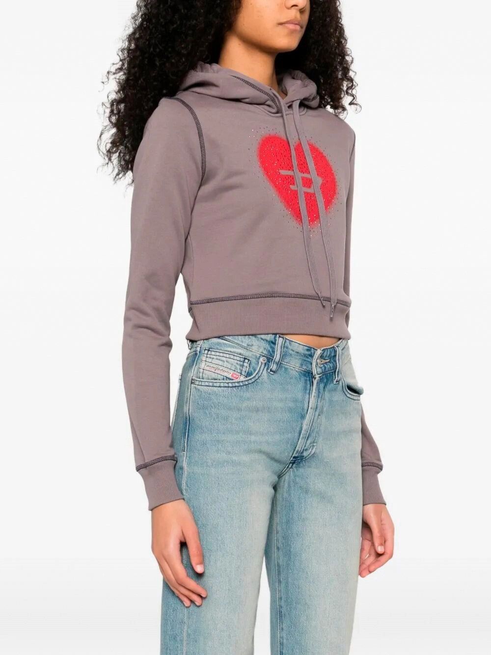 Diesel `F-Slimmy-Hood-S5` Hooded Sweater Size L / US 10 / IT 46 - 5 Thumbnail