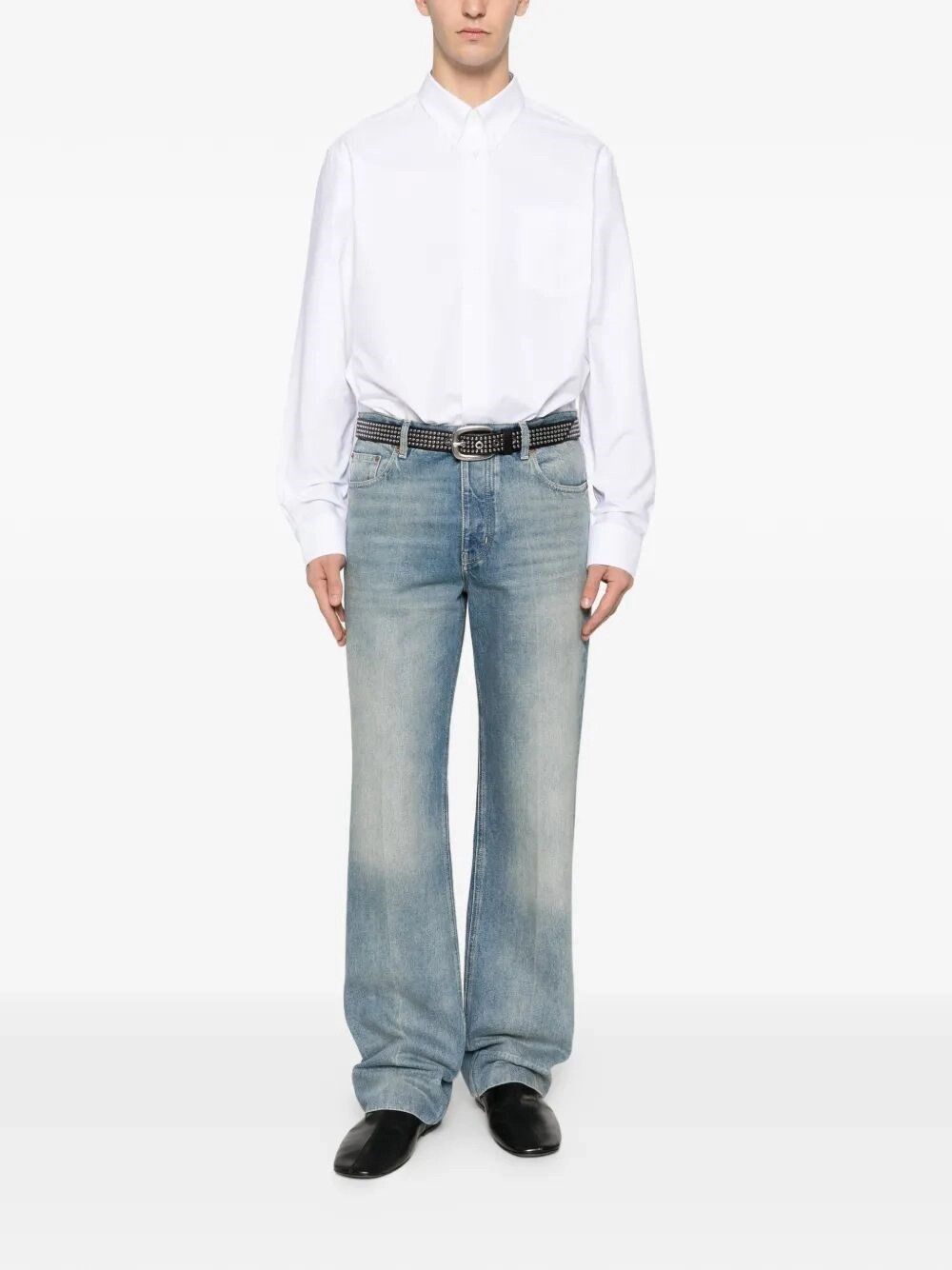 Givenchy Classic Fit Long Sleeve Shirt `Givenchy Jacquard` Size US L / EU 52-54 / 3 - 2 Thumbnail
