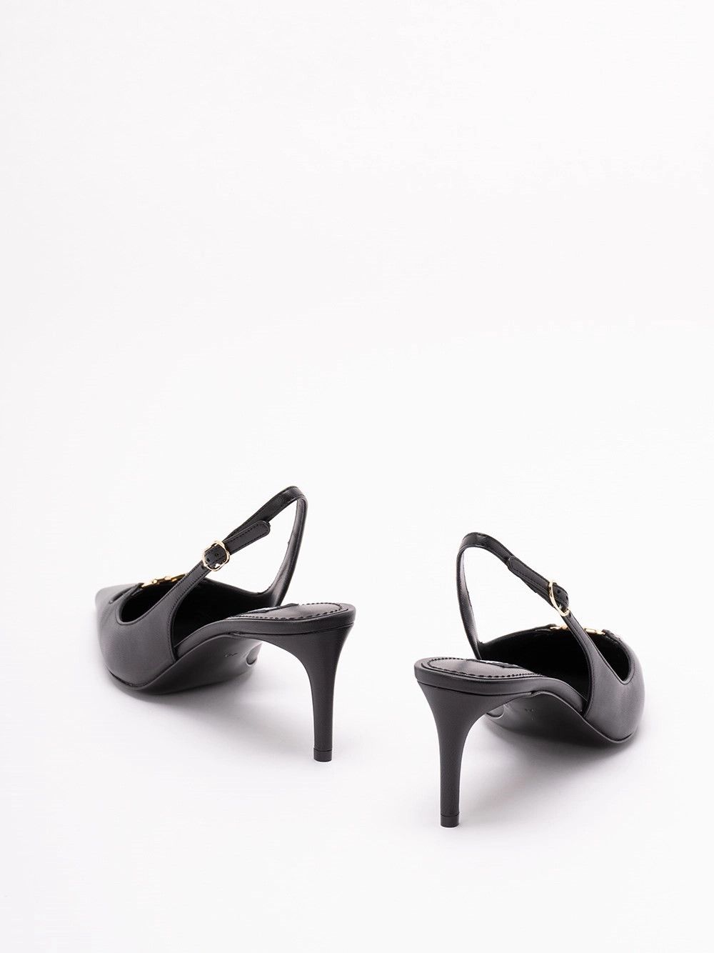Dolce & Gabbana Silk-Effect Nappa Leather Slingbacks Size US 6 / IT 36 - 2 Thumbnail
