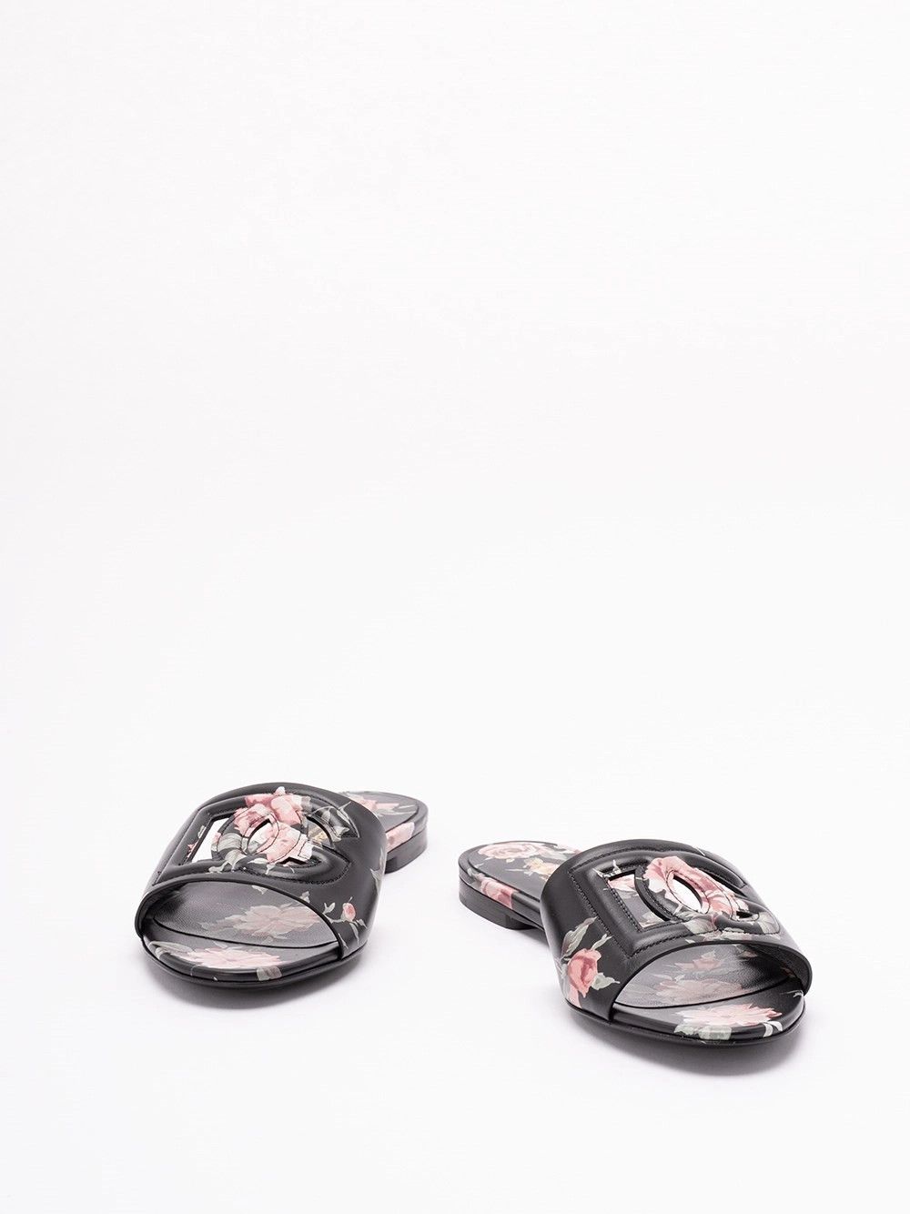 Dolce & Gabbana Sliders with Florar Print Size US 8 / IT 38 - 2 Thumbnail